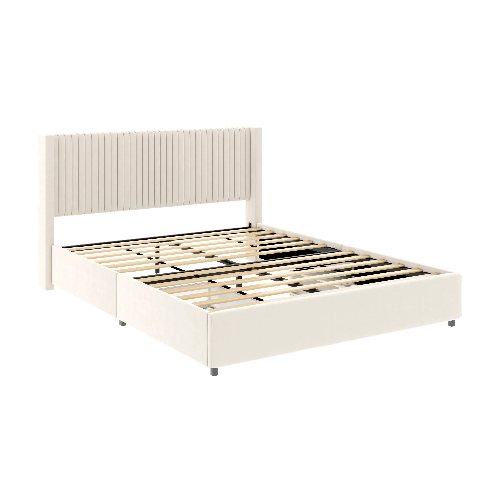7731-anna-upholstered-wingback-platform-bed-with-4-drawers-storage-1.webp Anna - Upholstered Wingback Platform Bed With 4 Drawers Storage