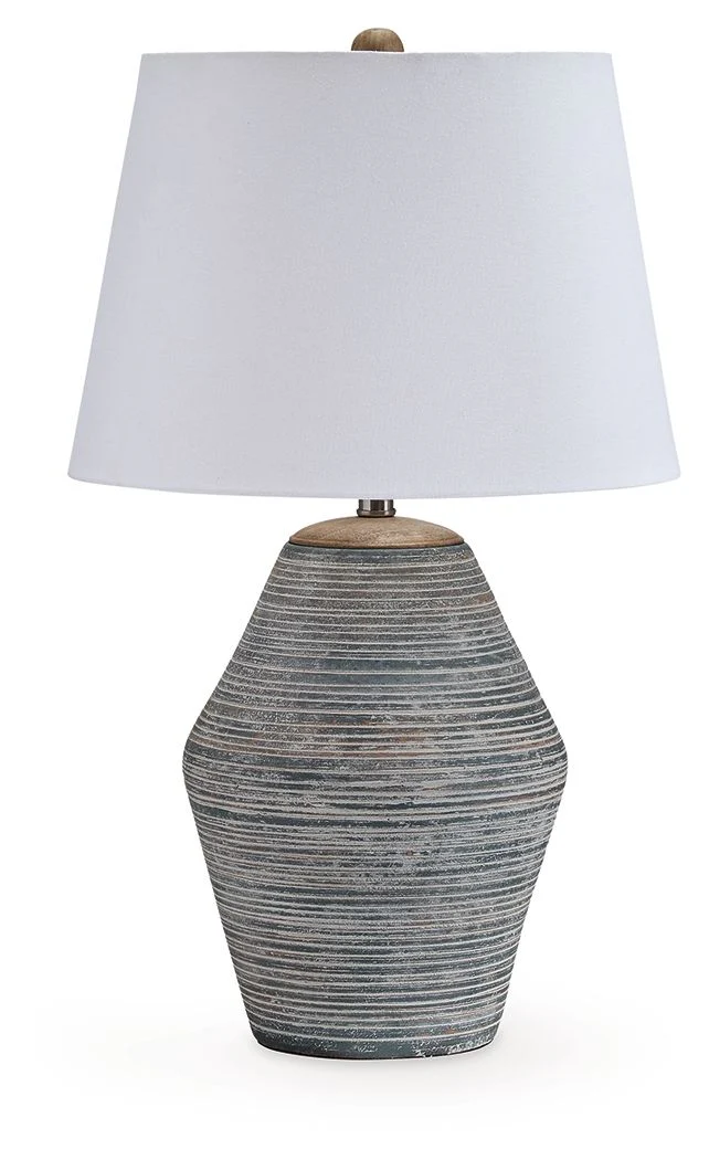 7738-lawrock-terracotta-table-lamp-antique-blue-1.webp Lawrock - Terracotta Table Lamp - Antique Blue