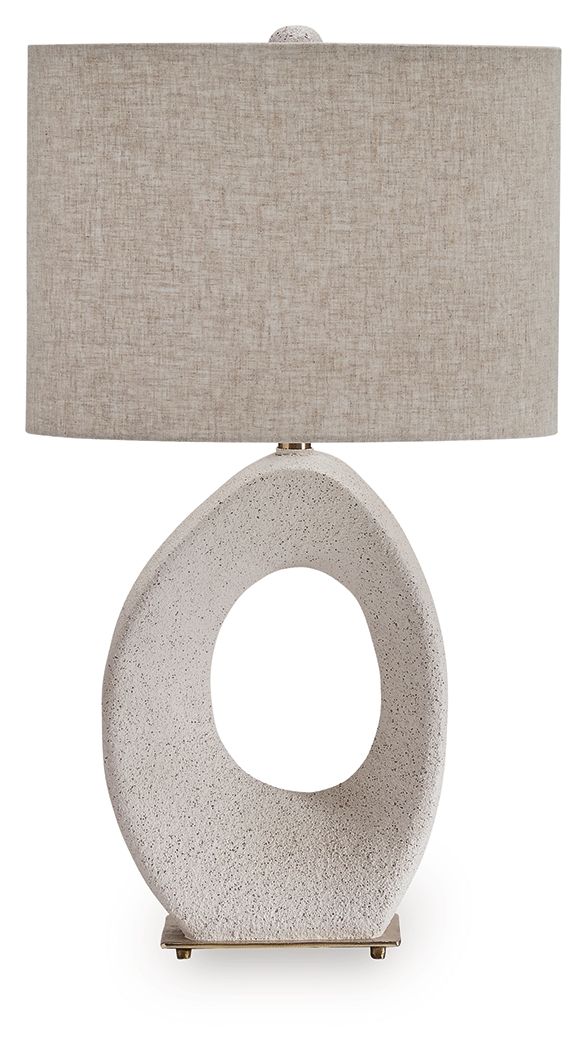 7748-trentlen-paper-table-lamp-cream-gold-finish-1.jpg Trentlen - Paper Table Lamp - Cream / Gold Finish