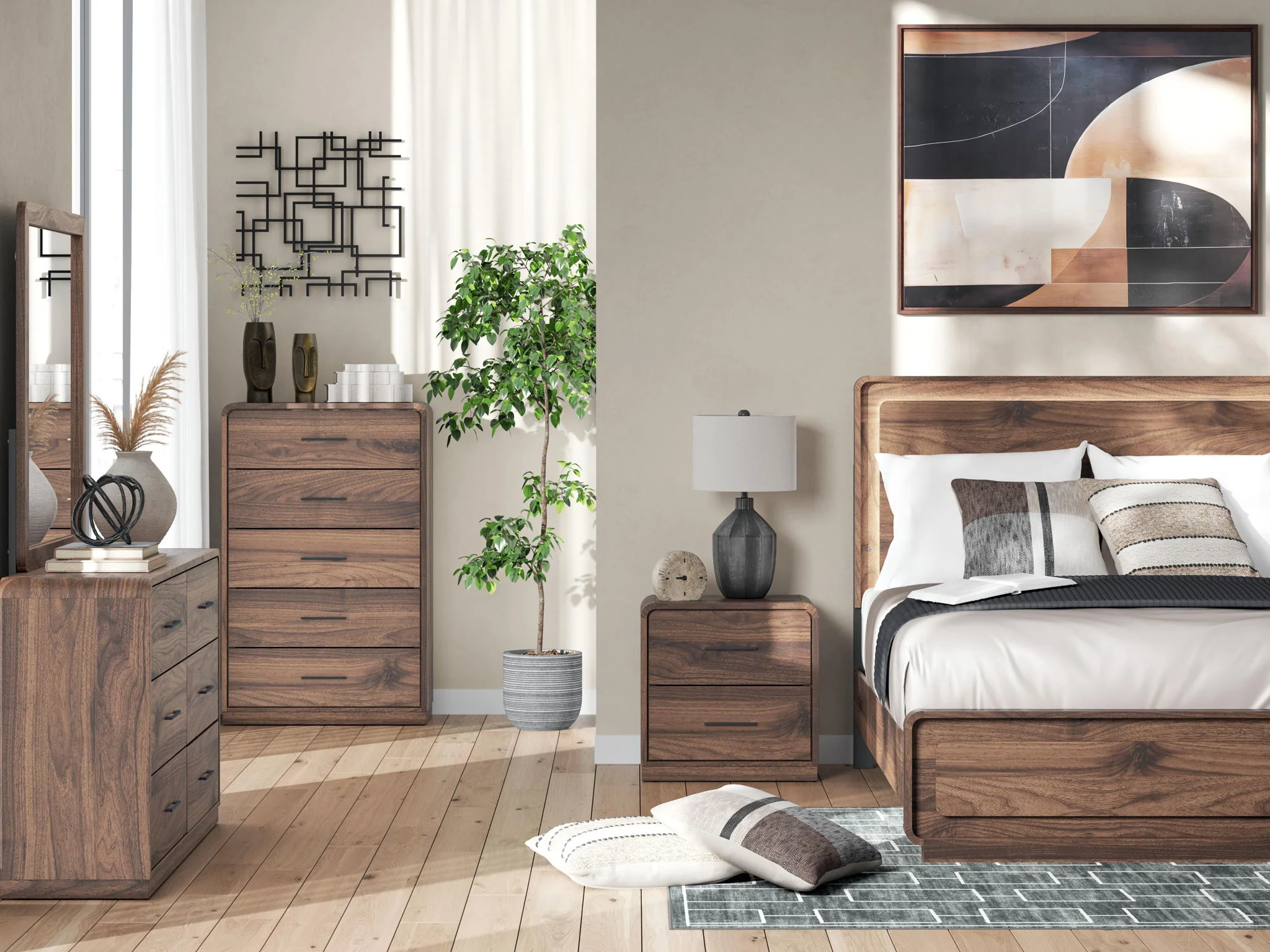 7769-fortlorn-two-drawer-night-stand-walnut-brown-2.webp Fortlorn - Two Drawer Night Stand - Walnut Brown