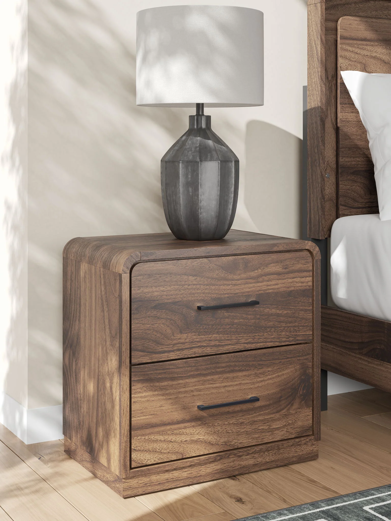7769-fortlorn-two-drawer-night-stand-walnut-brown-9.webp Fortlorn - Two Drawer Night Stand - Walnut Brown