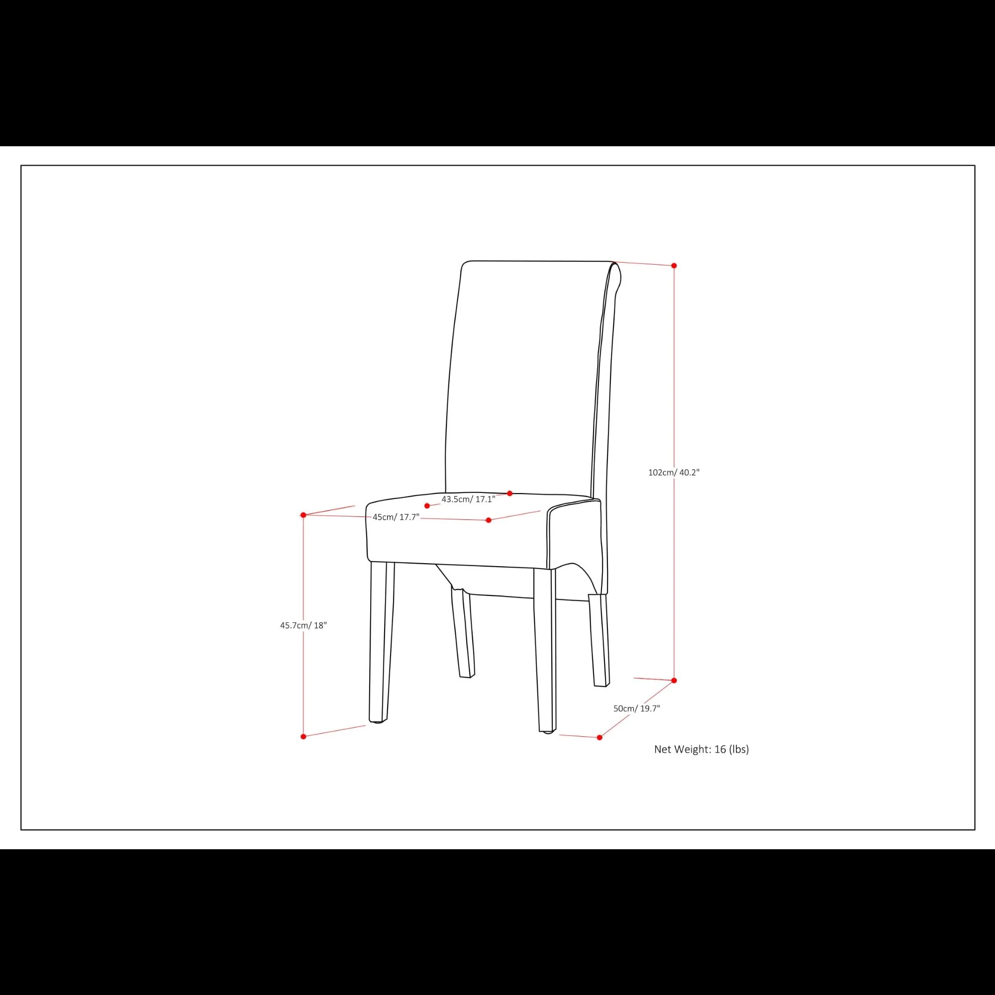 Avalon - Deluxe Parson, Dining Chair (Set of 2)