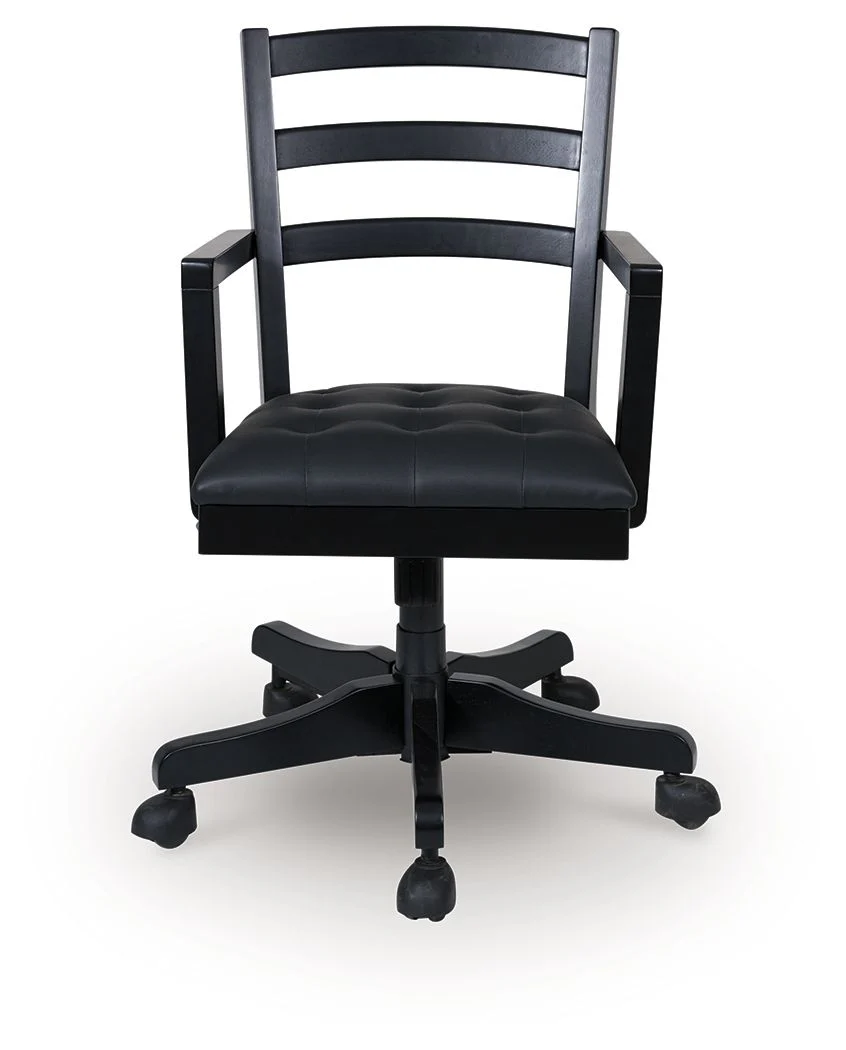 Wildenauer - Home Office Swivel Desk Chair - Brown / Black