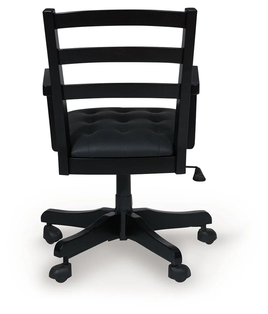 Wildenauer - Home Office Swivel Desk Chair - Brown / Black