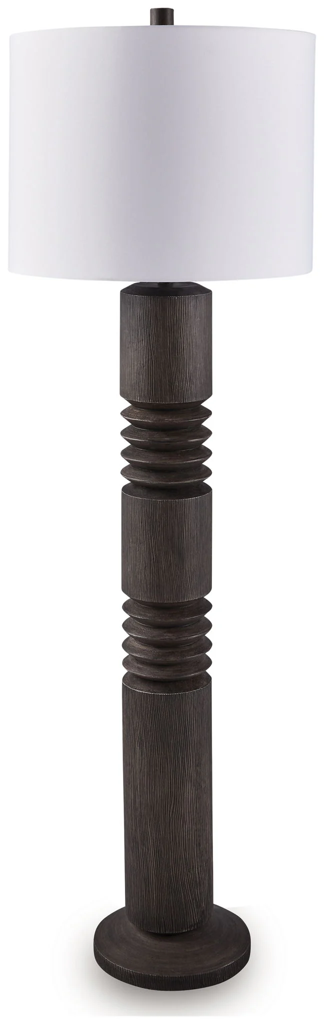 7900-fainwell-poly-floor-lamp-distressed-black-1.webp Fainwell - Poly Floor Lamp - Distressed Black