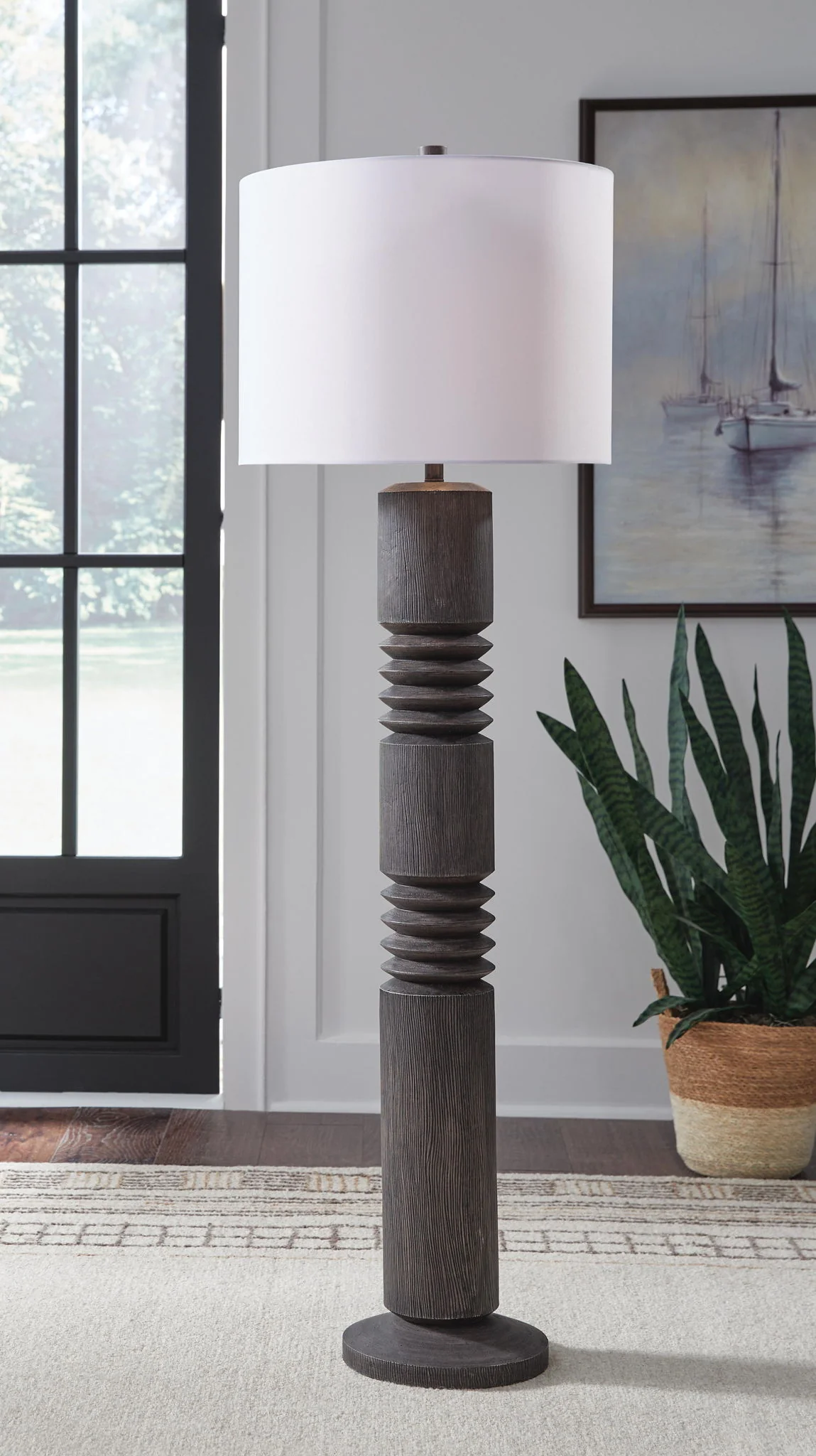 7900-fainwell-poly-floor-lamp-distressed-black-4.webp Fainwell - Poly Floor Lamp - Distressed Black