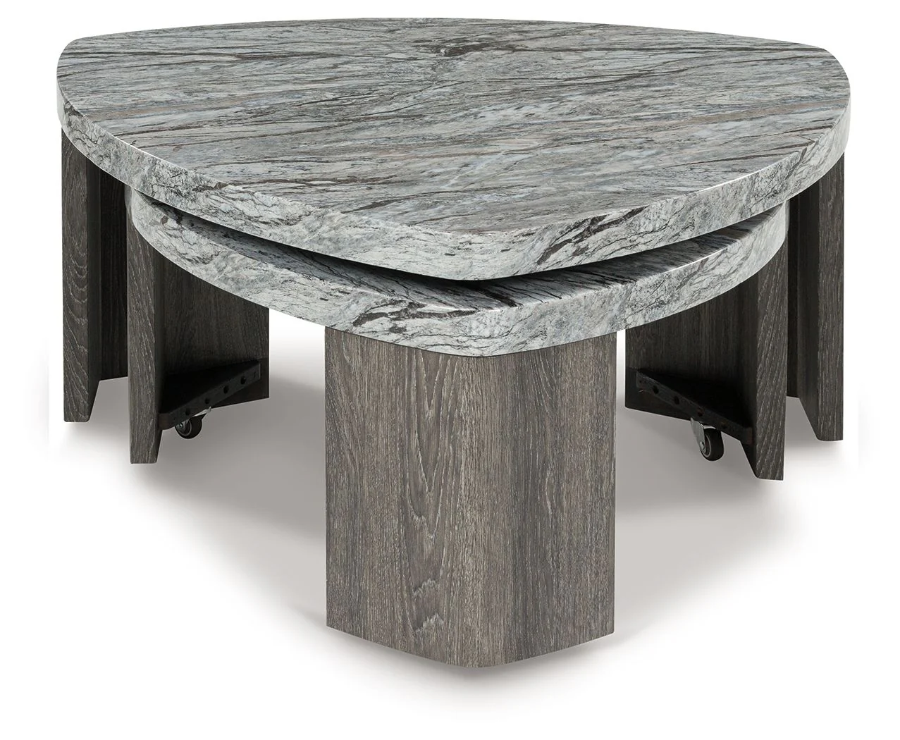 7967-surmour-stacked-cocktail-table-gray-brown-2.webp Surmour - Stacked Cocktail Table - Gray / Brown