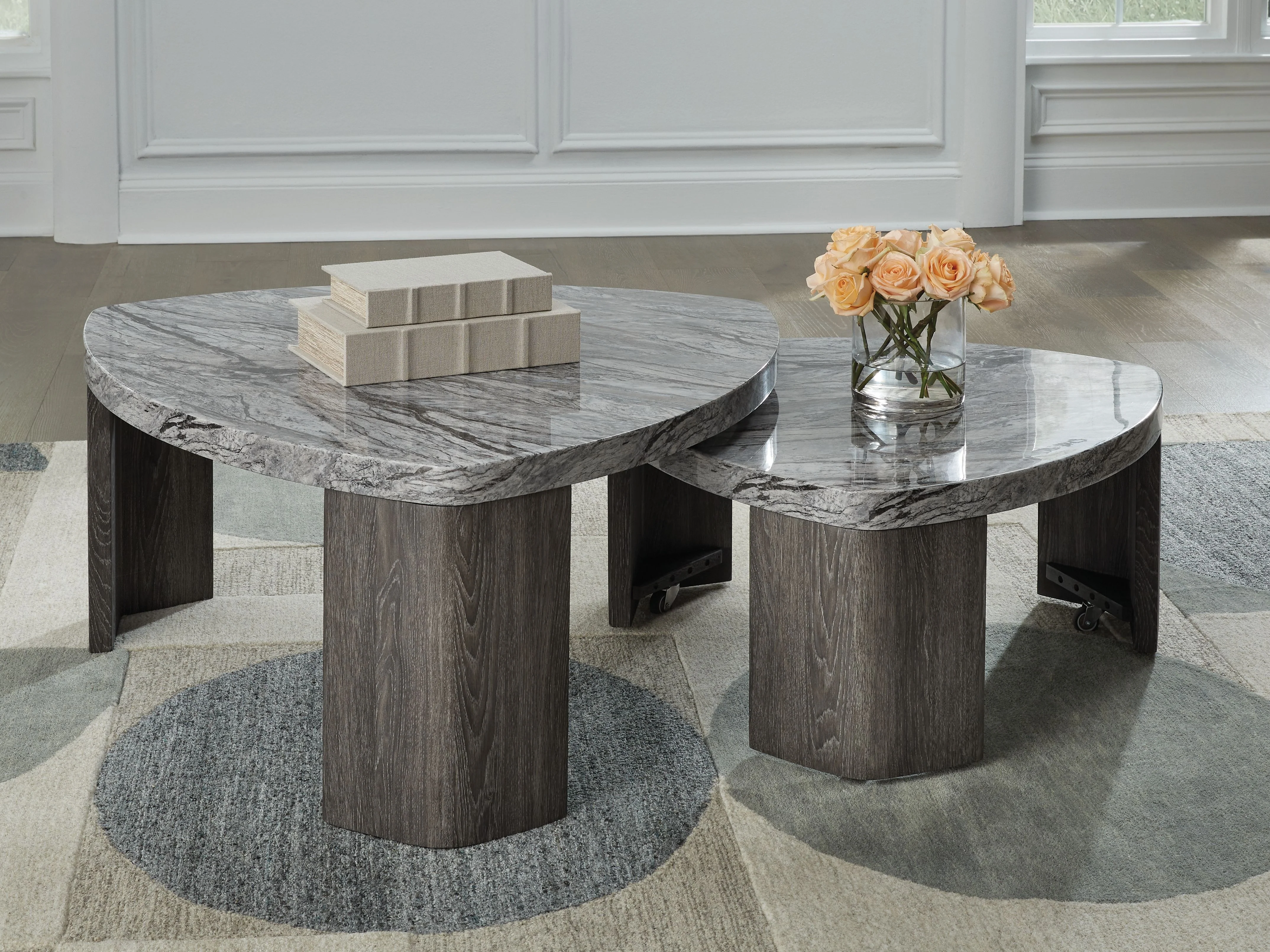 7967-surmour-stacked-cocktail-table-gray-brown-7.webp Surmour - Stacked Cocktail Table - Gray / Brown