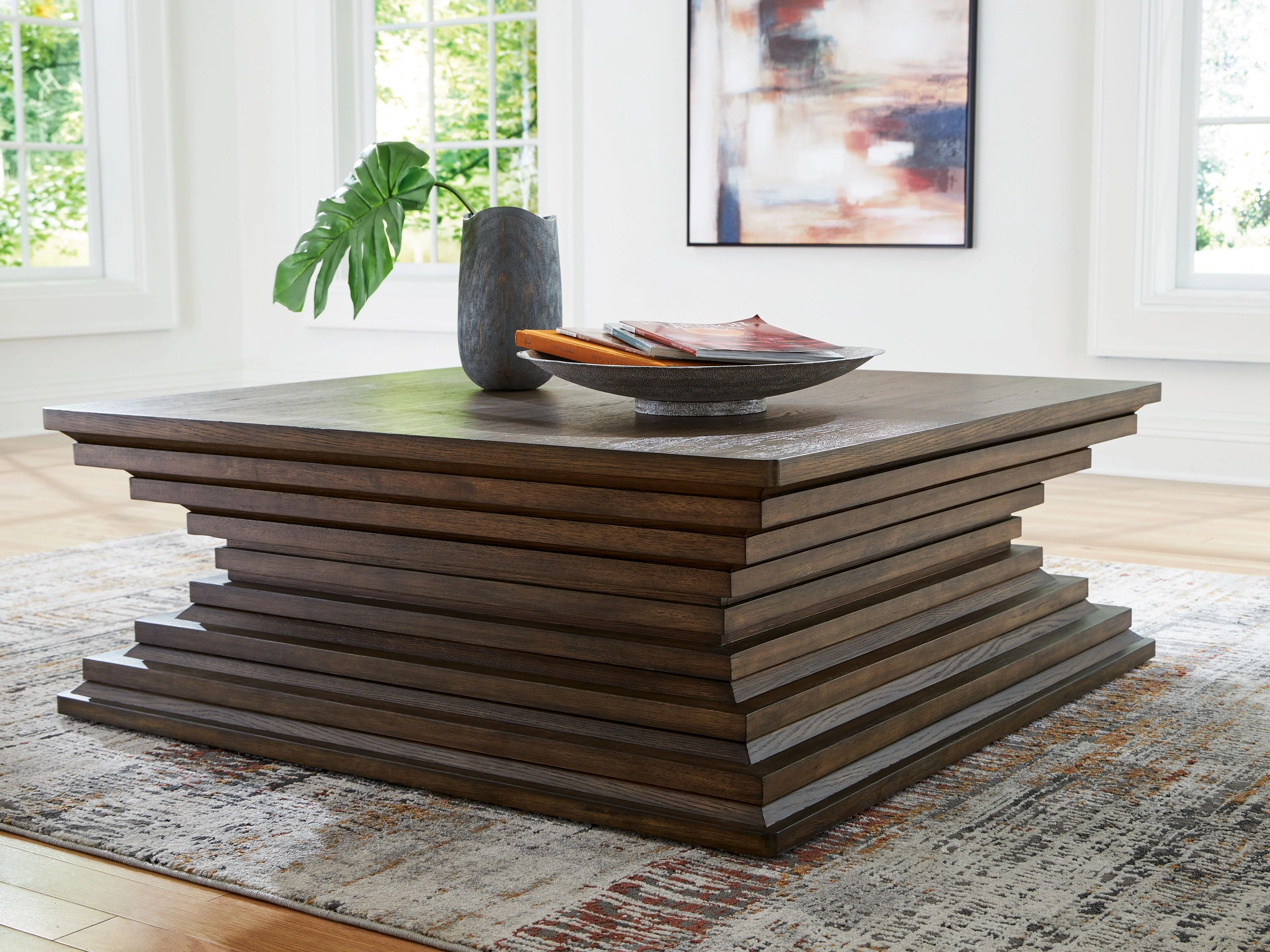 8013-hannodream-square-cocktail-table-warm-brown-5.webp Hannodream - Square Cocktail Table - Warm Brown