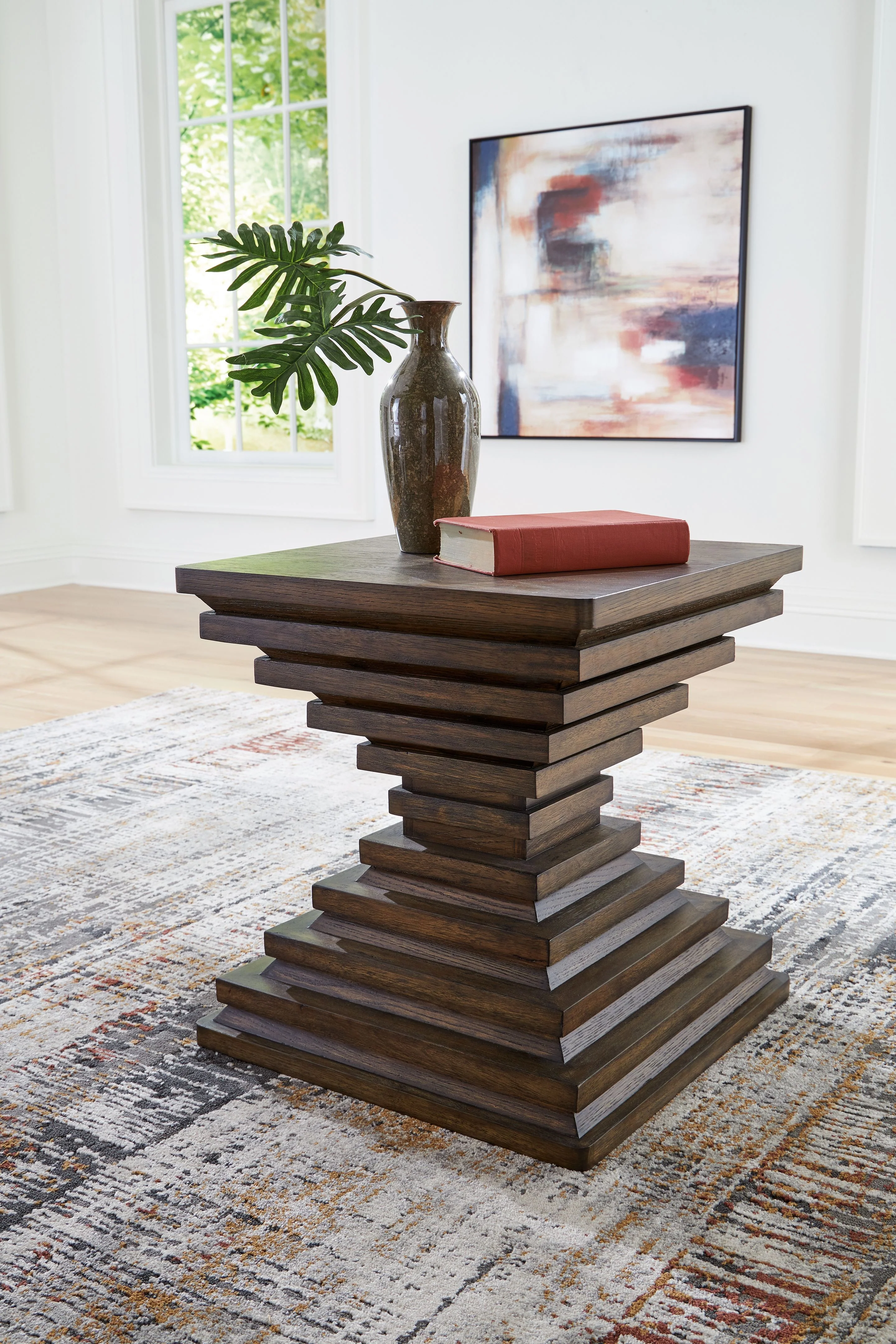 8014-hannodream-square-end-table-warm-brown-5.webp Hannodream - Square End Table - Warm Brown