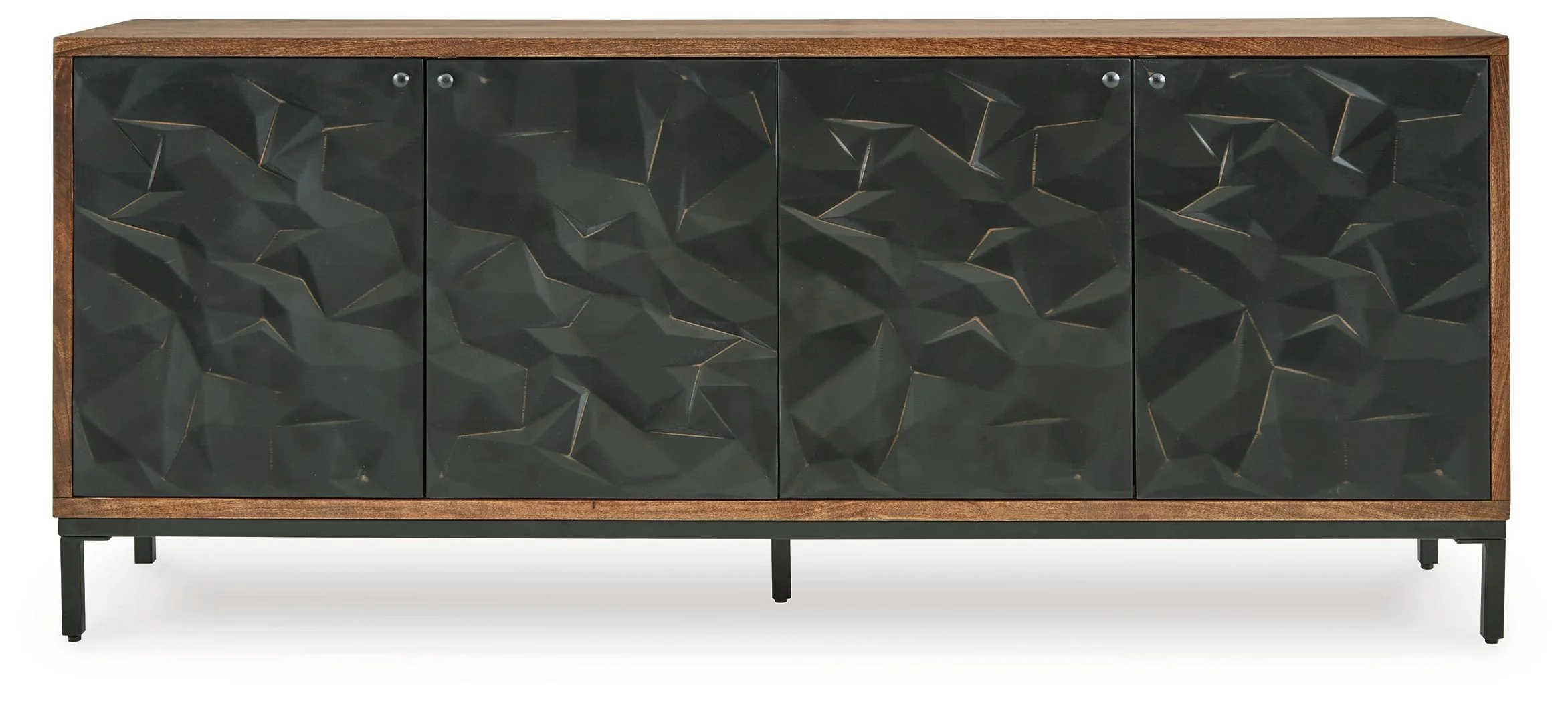 Dorannby - Accent Cabinet - Black / Brown