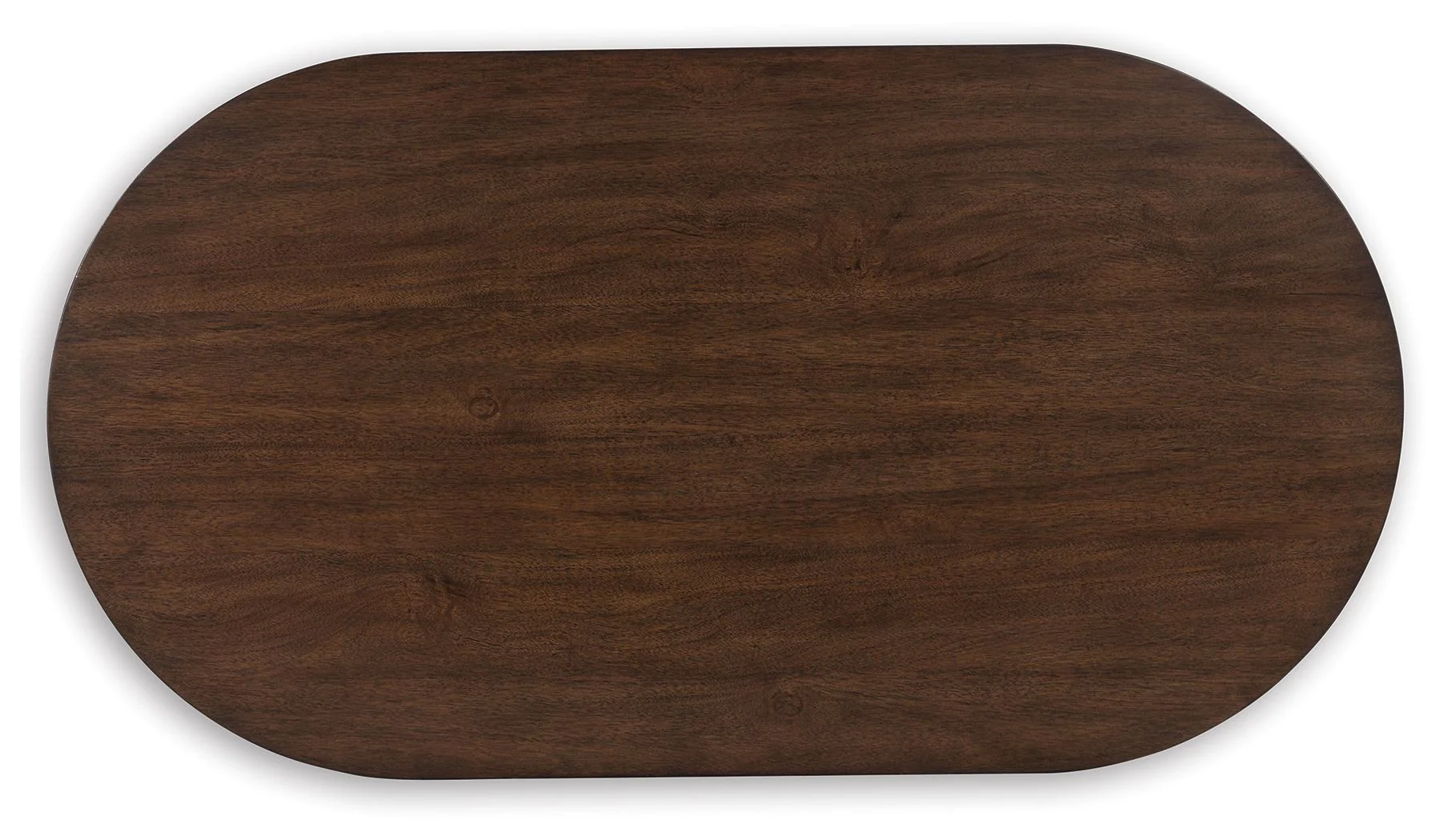 Korestone - Oval Cocktail Table - Dark Brown