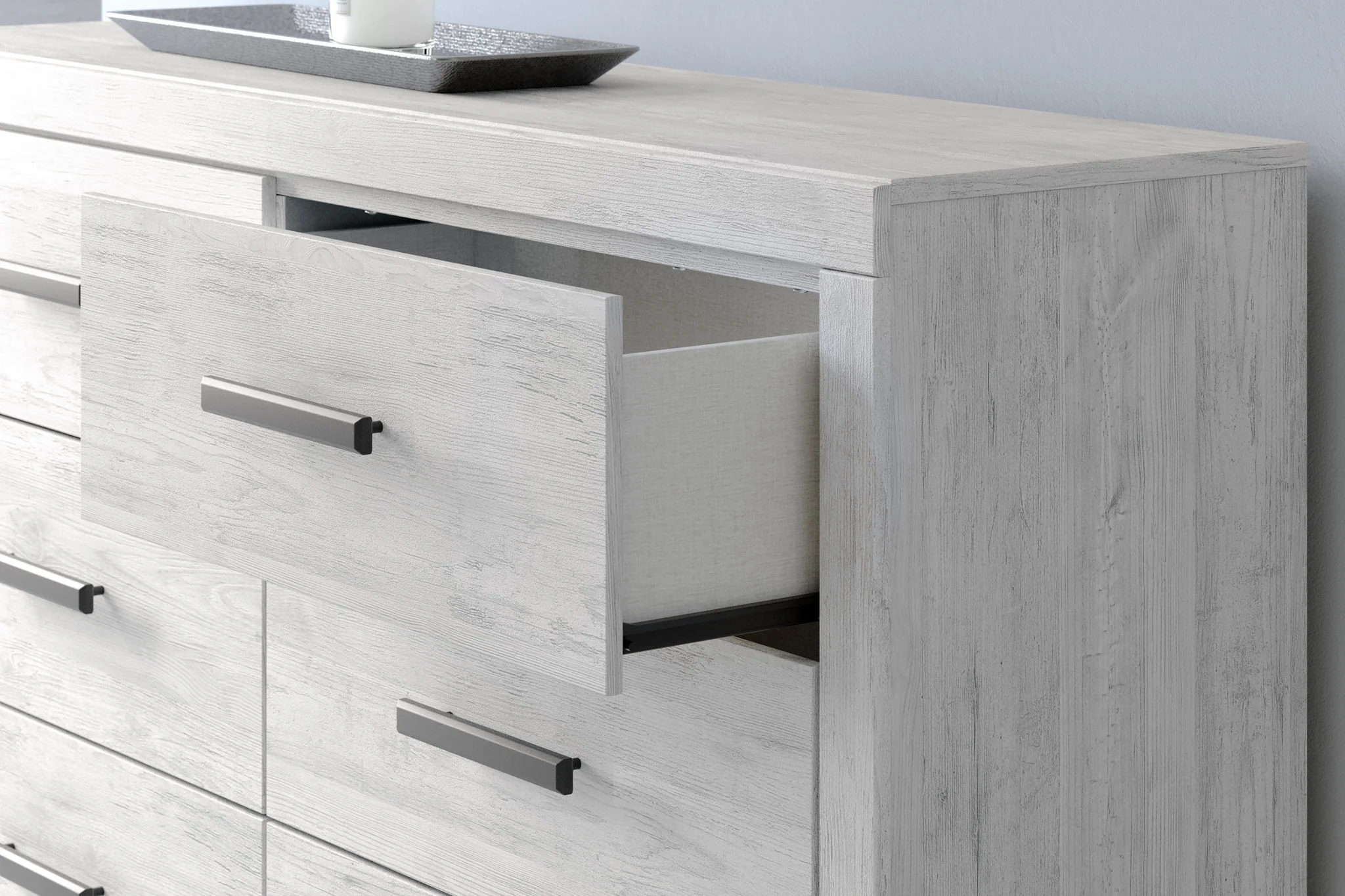 Cayboni - Six Drawer Dresser - Whitewash