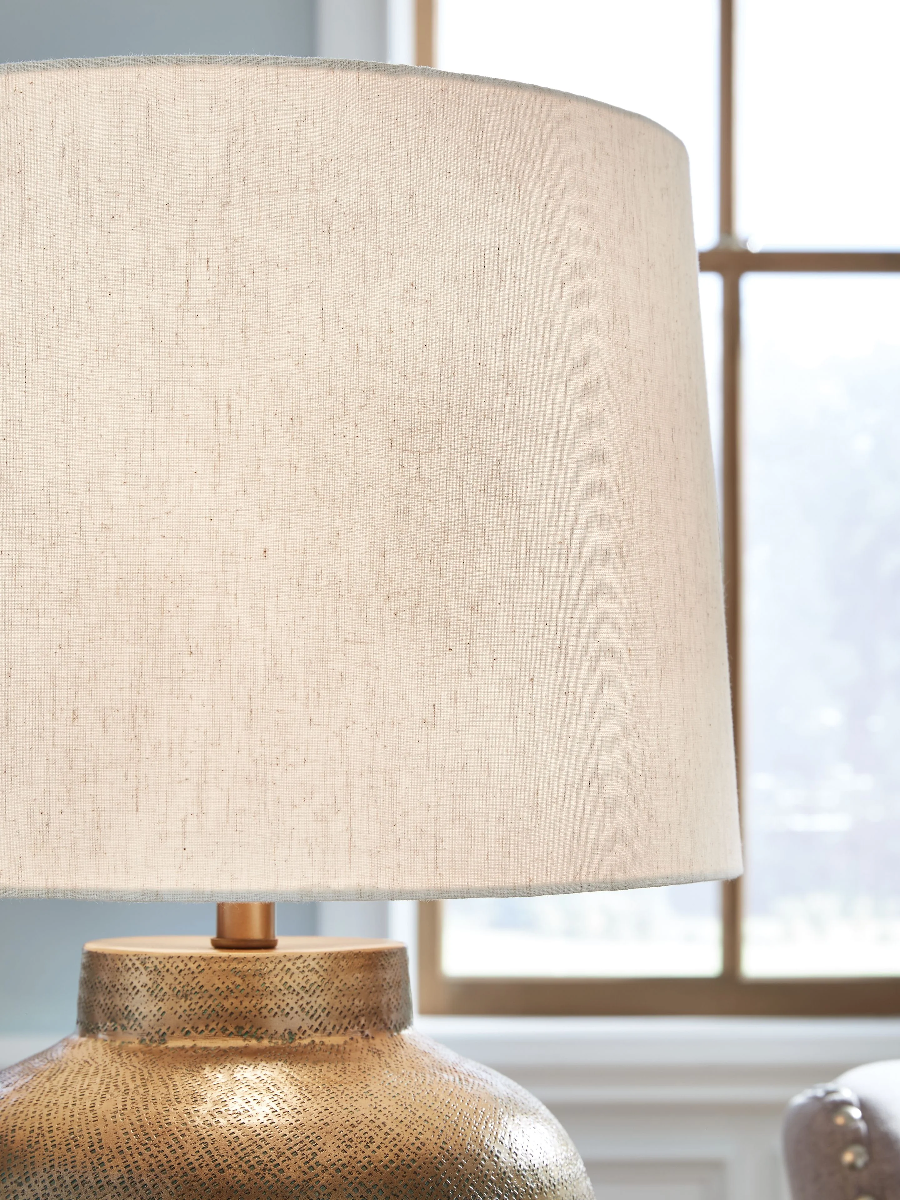 Madney - Metal Table Lamp - Antique Gold Finish