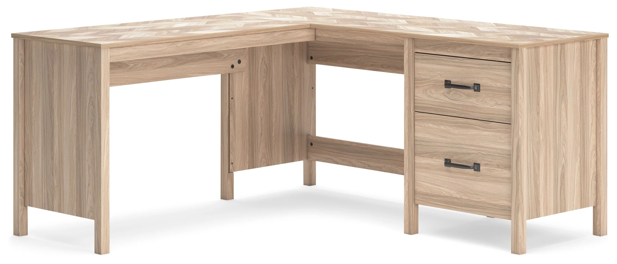 8075-battelle-60-home-office-desk-with-return-tan-1.webp Battelle - 60" Home Office Desk With Return - Tan