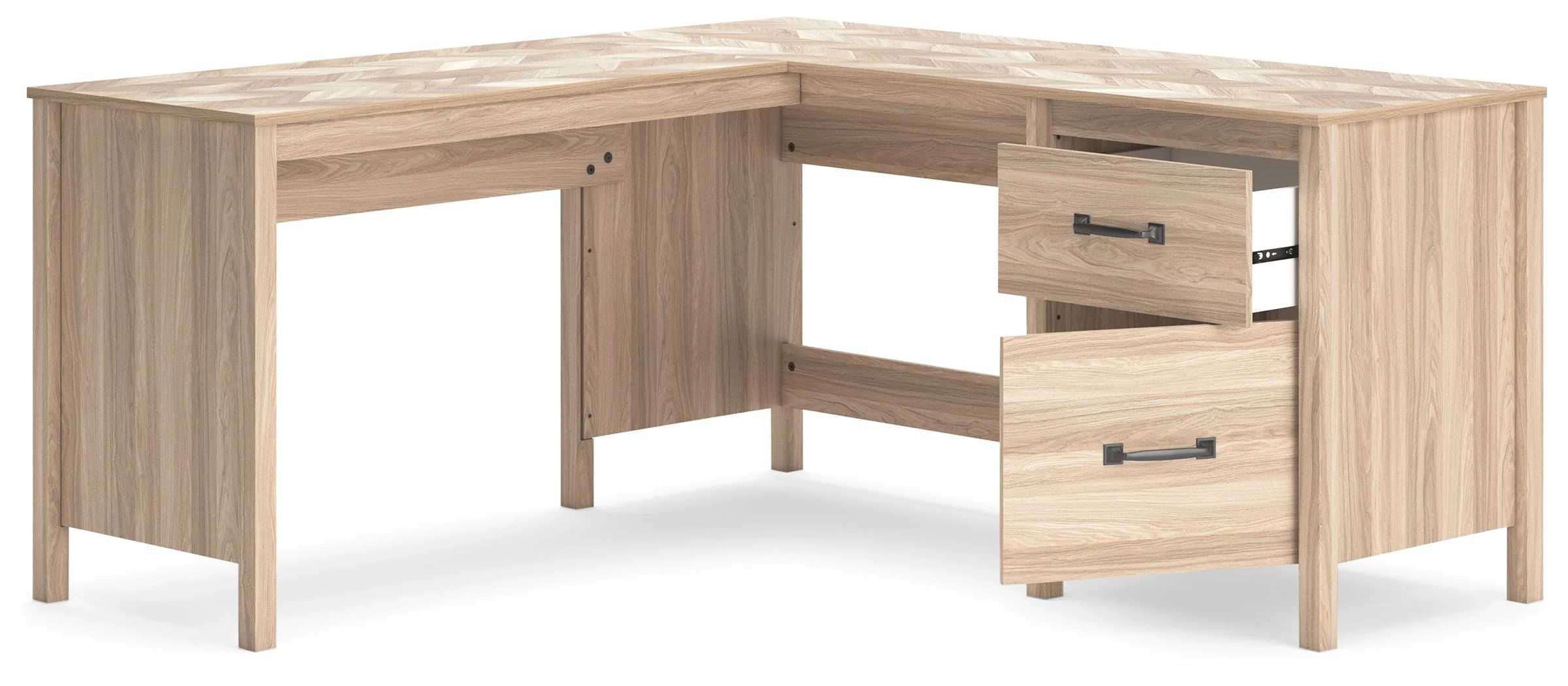 8075-battelle-60-home-office-desk-with-return-tan-8.webp Battelle - 60" Home Office Desk With Return - Tan