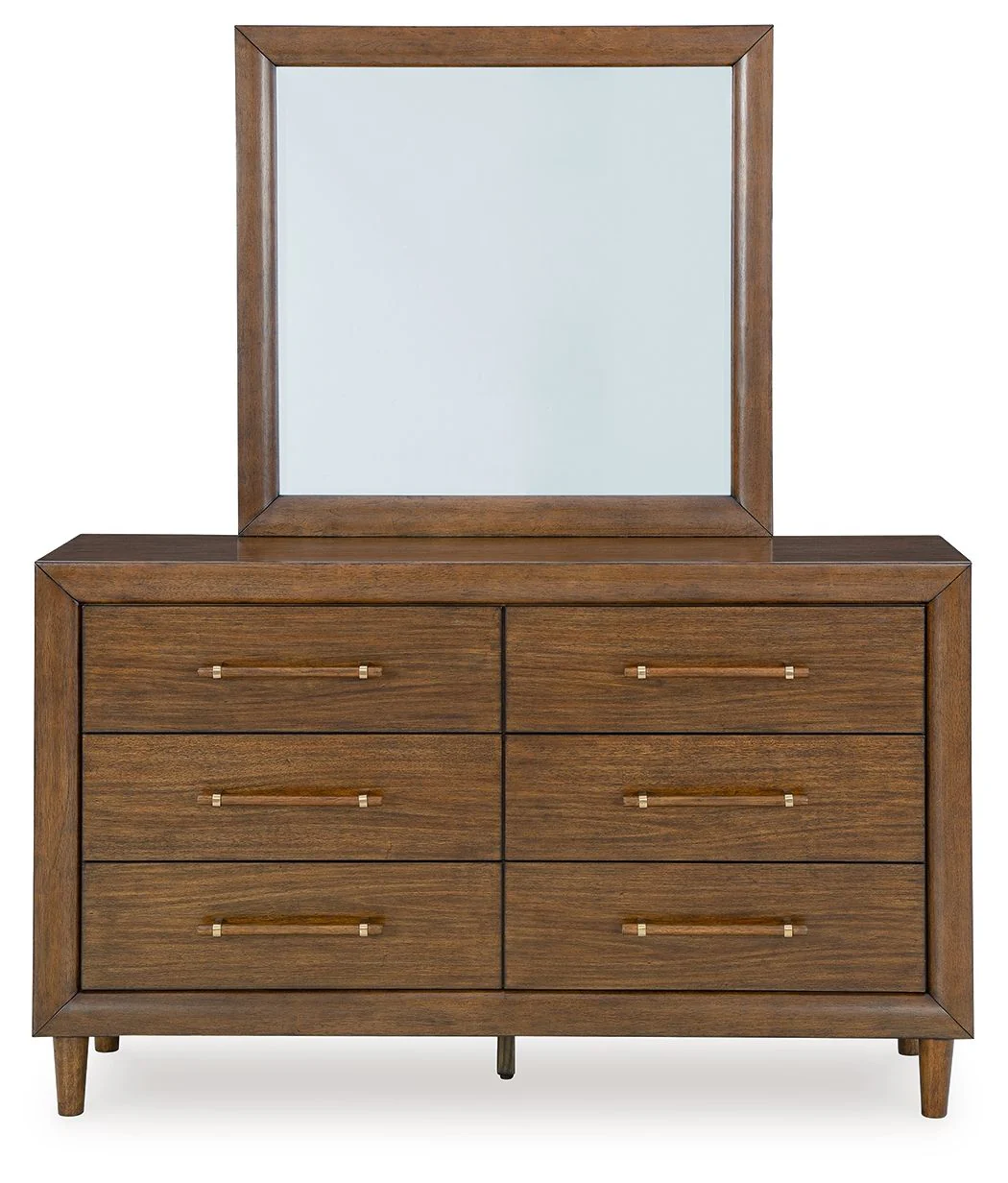 8086-lyncott-dresser-and-mirror-brown-3.webp Lyncott - Dresser And Mirror - Brown