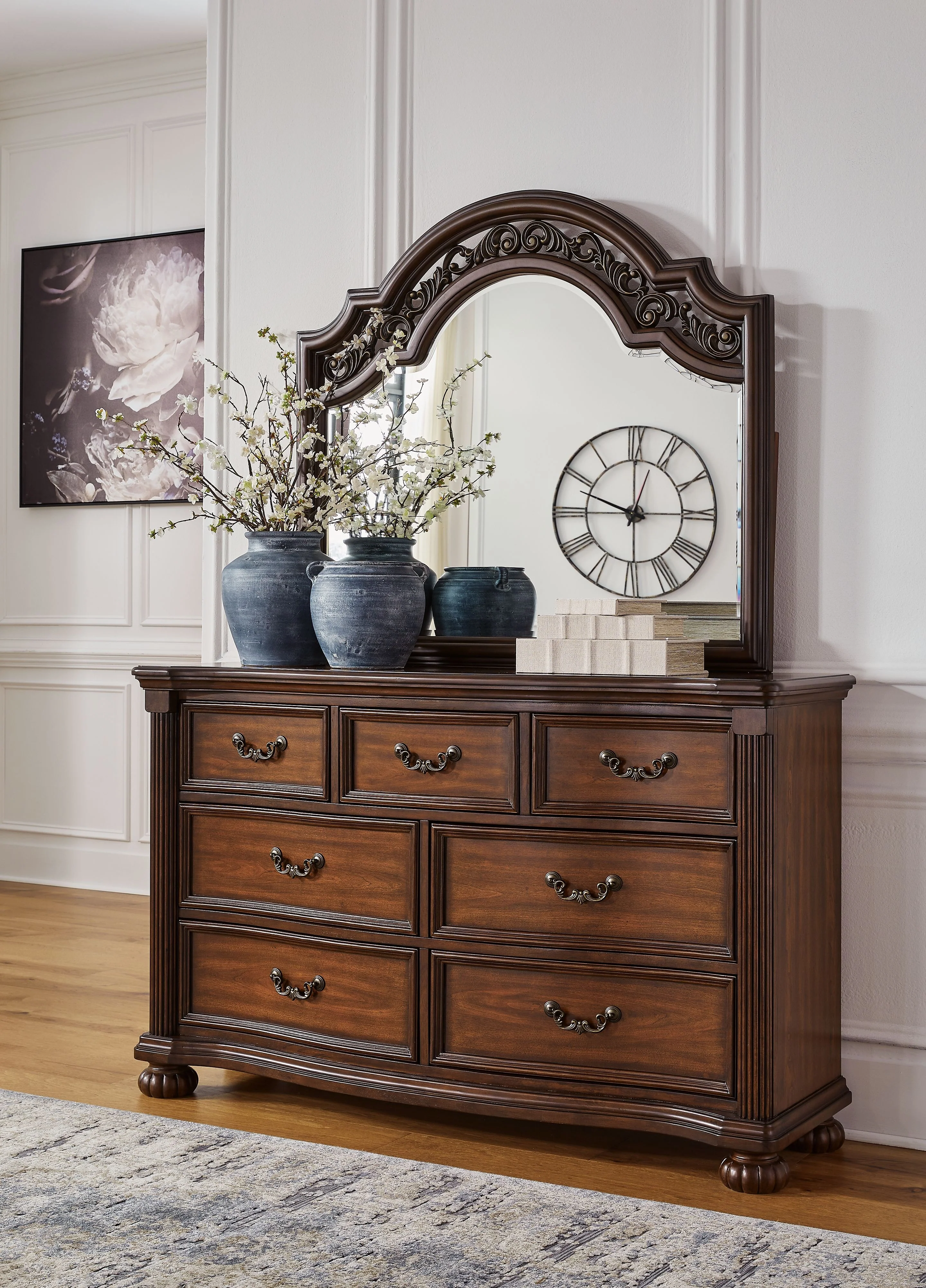 8088-lavinton-dresser-and-mirror-brown-3.webp Lavinton - Dresser And Mirror - Brown