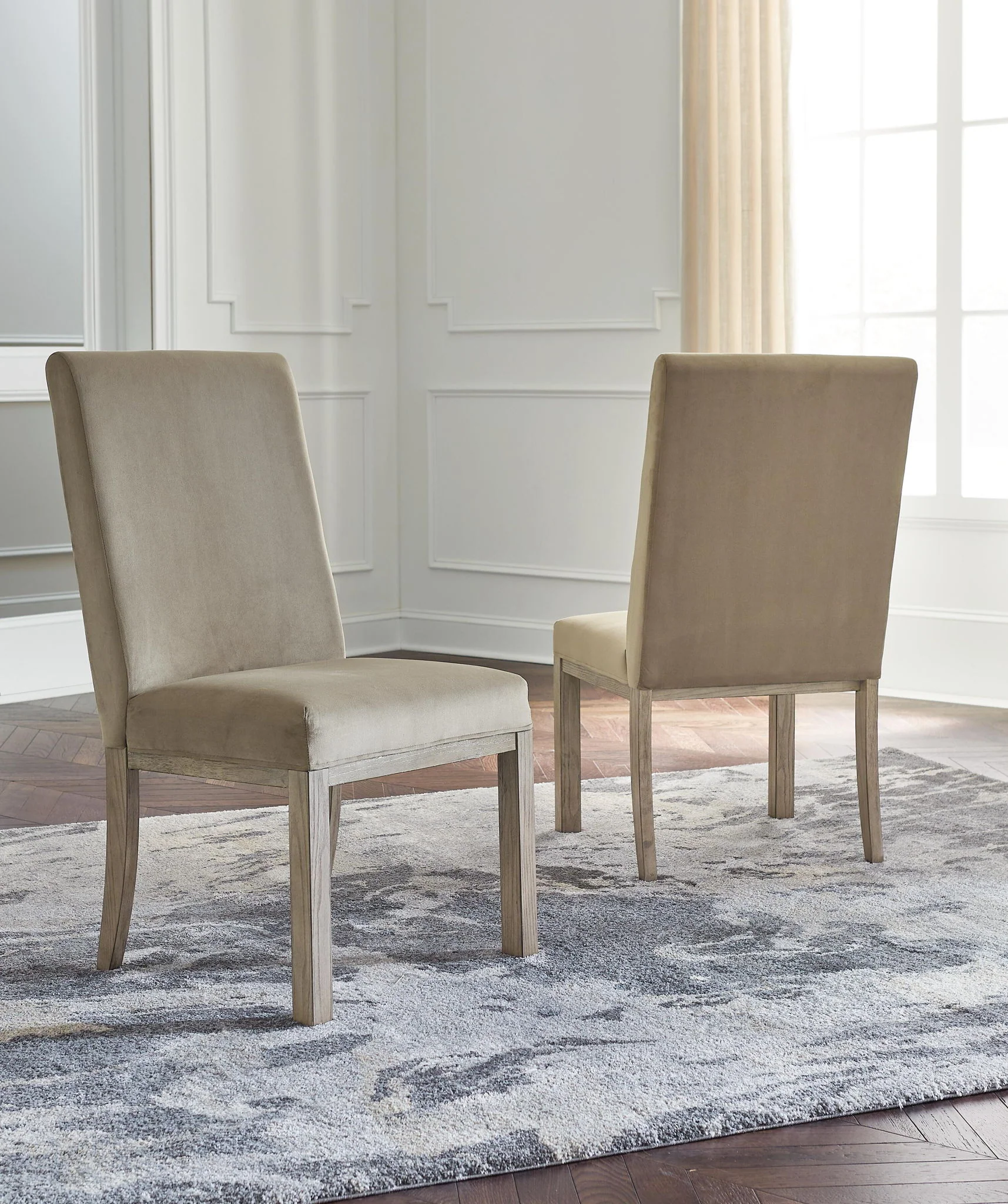 8165-chrestner-dining-uph-side-chair-set-of-2-gray-brown-5.webp Chrestner - Dining UPH Side Chair (Set of 2) - Gray / Brown