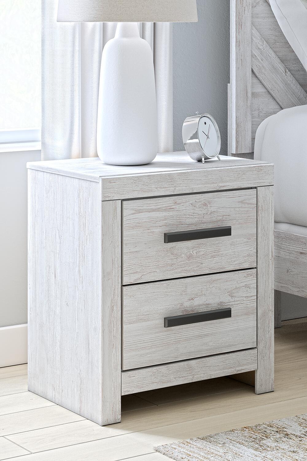 8172-cayboni-two-drawer-night-stand-whitewash-4.jpg Cayboni - Two Drawer Night Stand - Whitewash