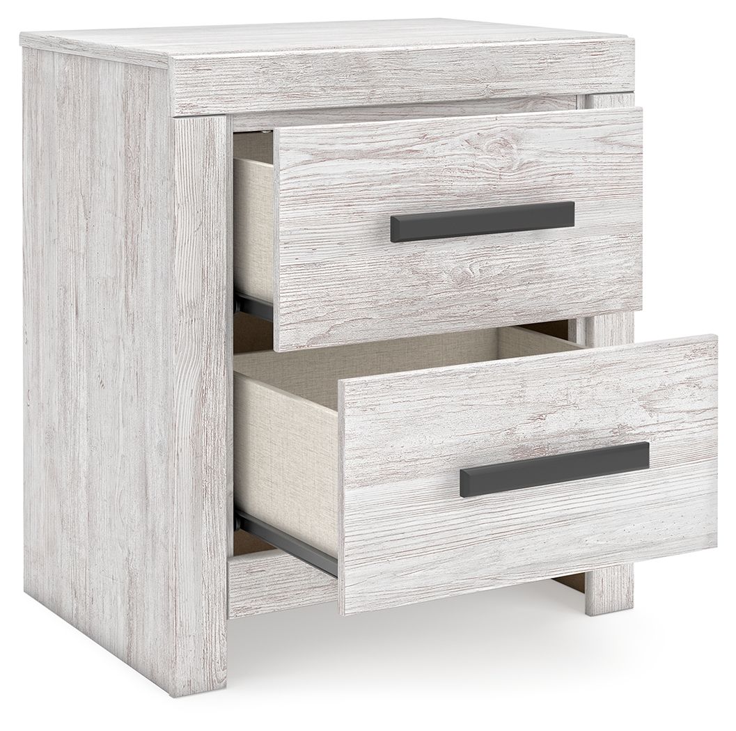8172-cayboni-two-drawer-night-stand-whitewash-8.jpg Cayboni - Two Drawer Night Stand - Whitewash