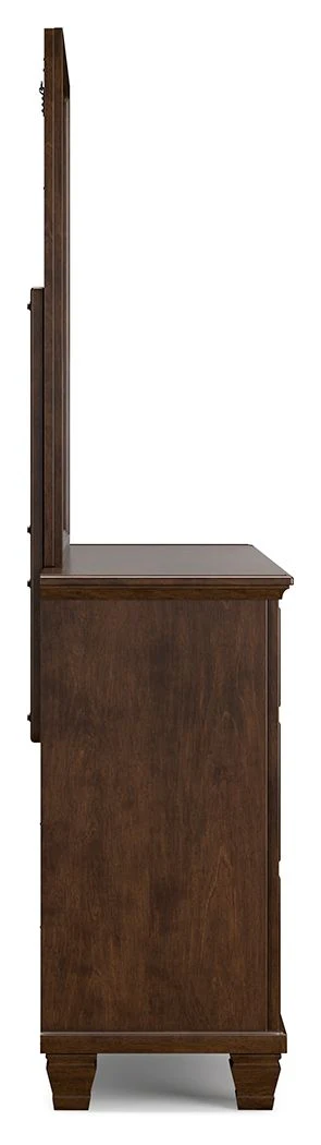 Danabrin - Dresser And Mirror - Brown