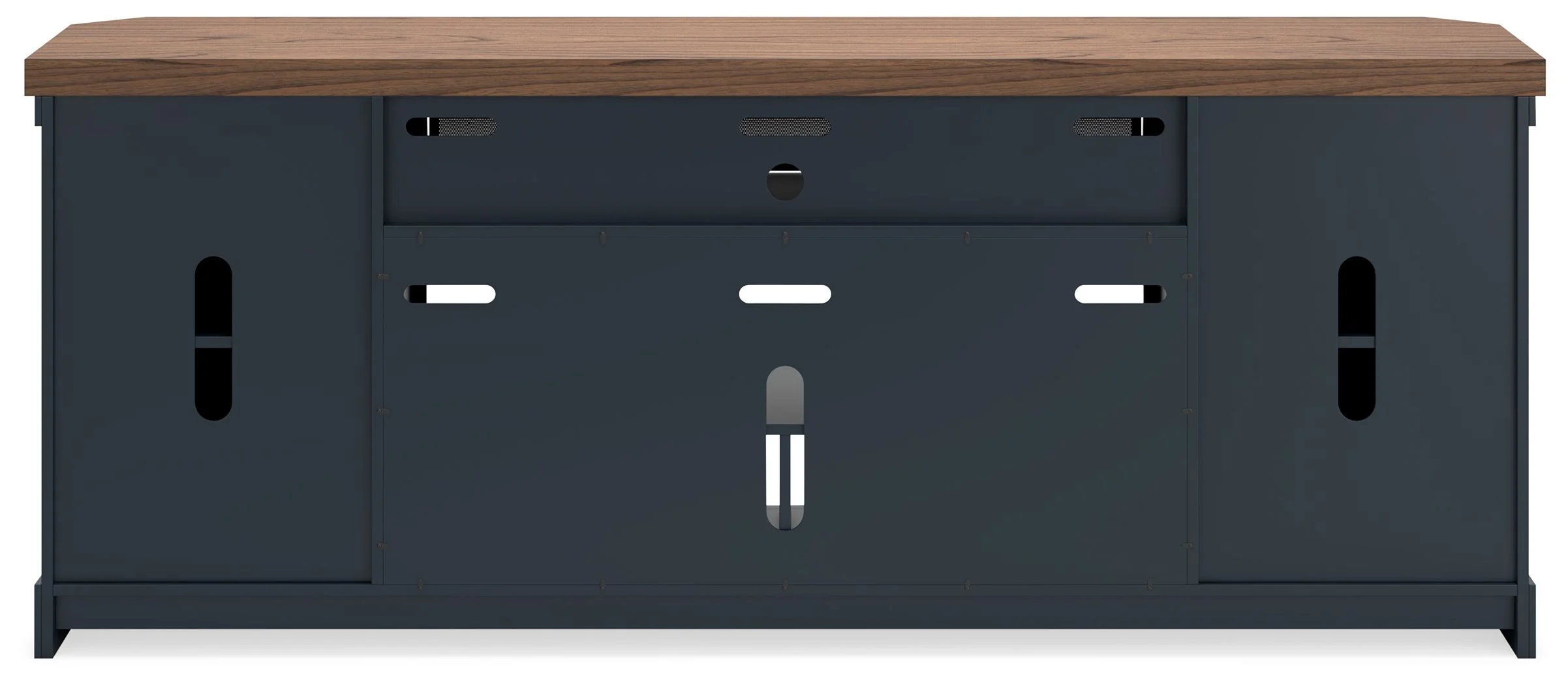 8179-landocken-xl-tv-stand-w-fireplace-option-brown-blue-2.webp Landocken - XL TV Stand W/Fireplace Option - Brown / Blue