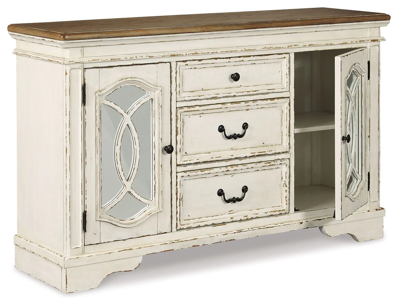 8185-realyn-dining-room-server-chipped-white-6.webp Realyn - Dining Room Server - Chipped White