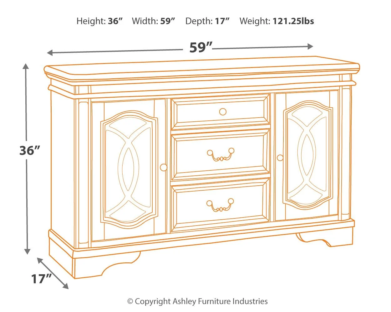 8185-realyn-dining-room-server-chipped-white-8.webp Realyn - Dining Room Server - Chipped White