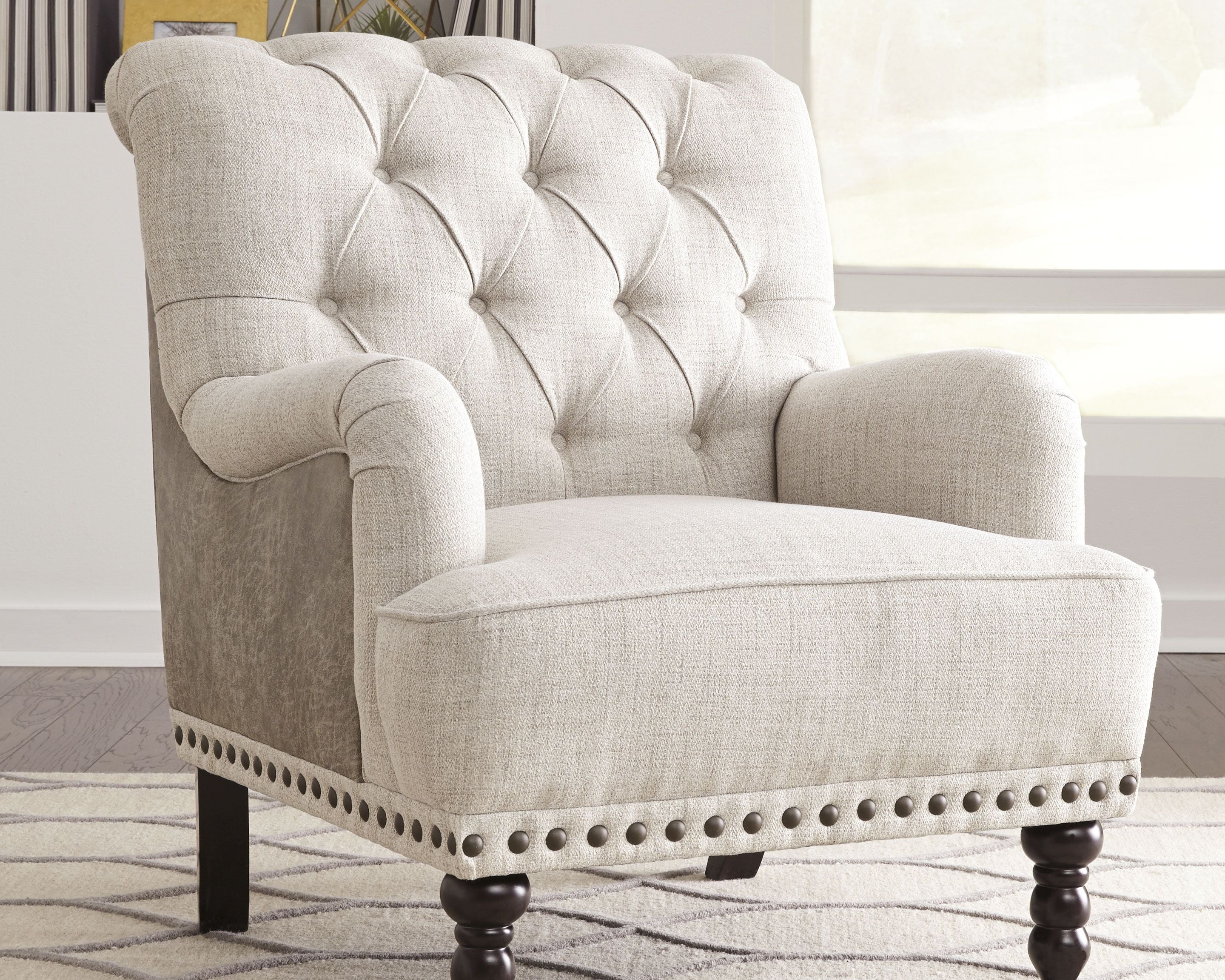 8186-tartonelle-accent-chair-ivory-taupe-2.jpg Tartonelle - Accent Chair - Ivory / Taupe