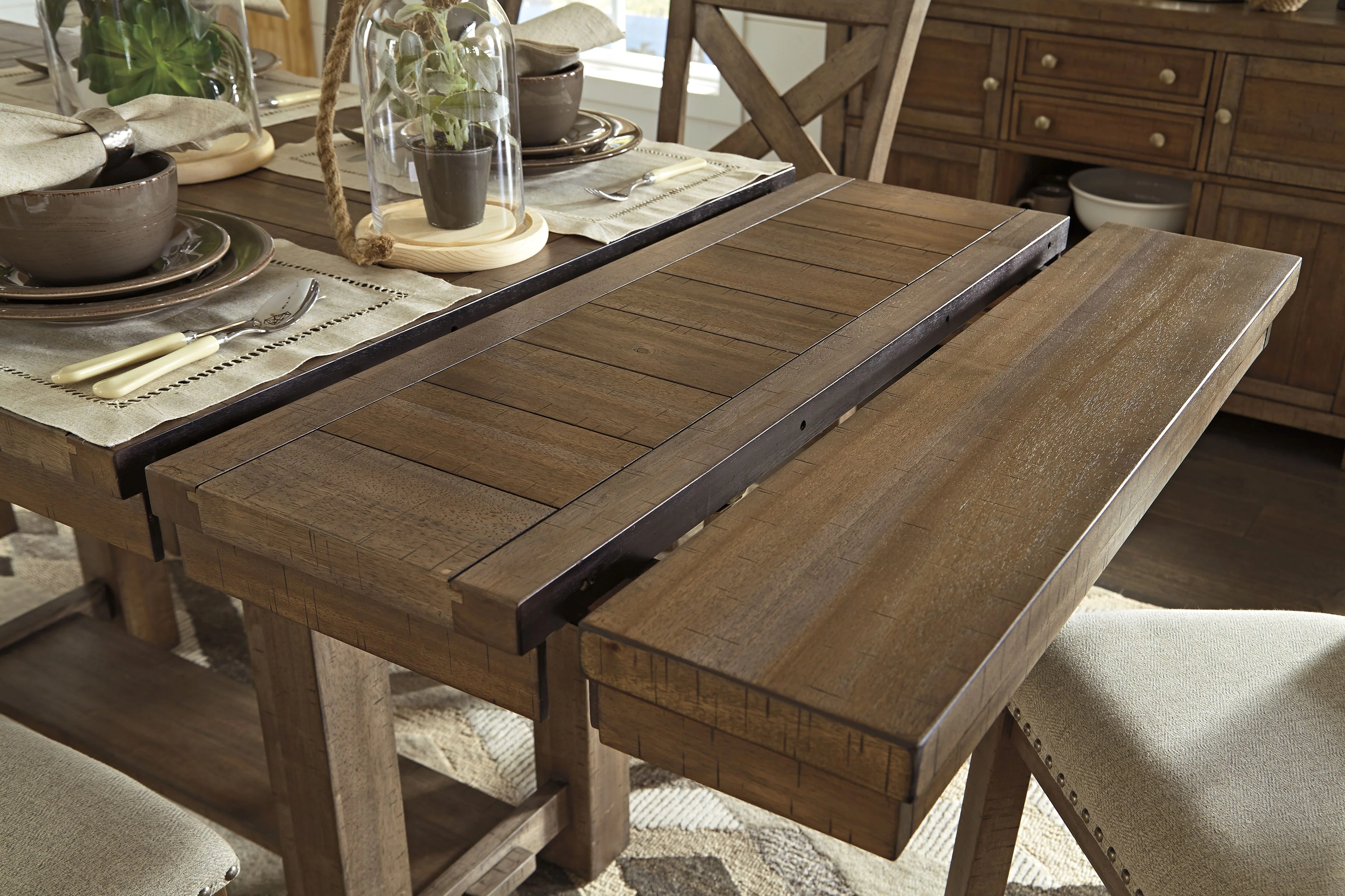 8187-moriville-rectangular-dining-room-counter-extension-table-grayish-brown-5.webp Moriville - Rectangular Dining Room Counter Extension Table - Grayish Brown