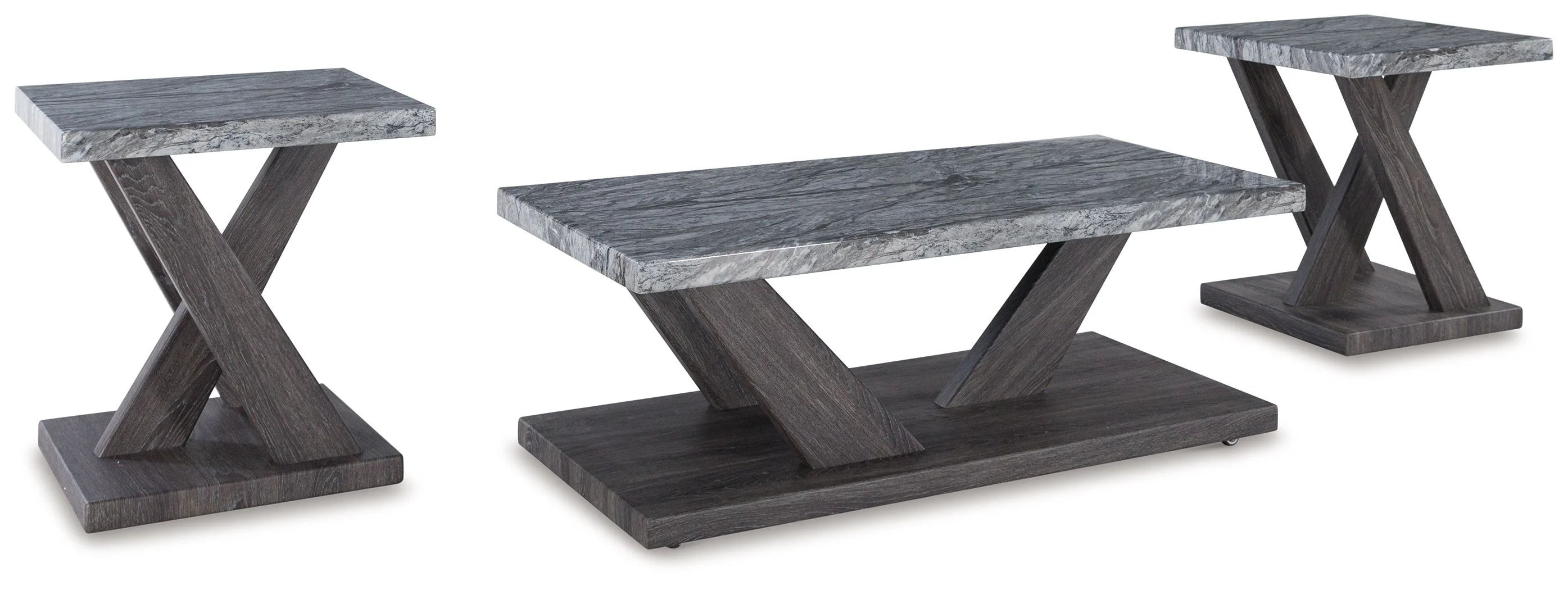 Bensonale - Occasional Table Set (Set of 3) - Brown / Gray