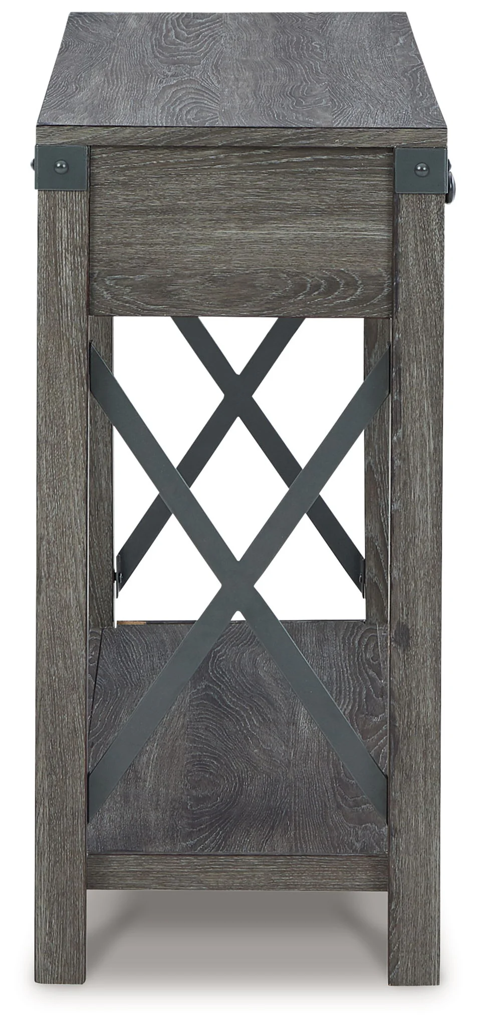 Freedan - Console Sofa Table - Grayish Brown