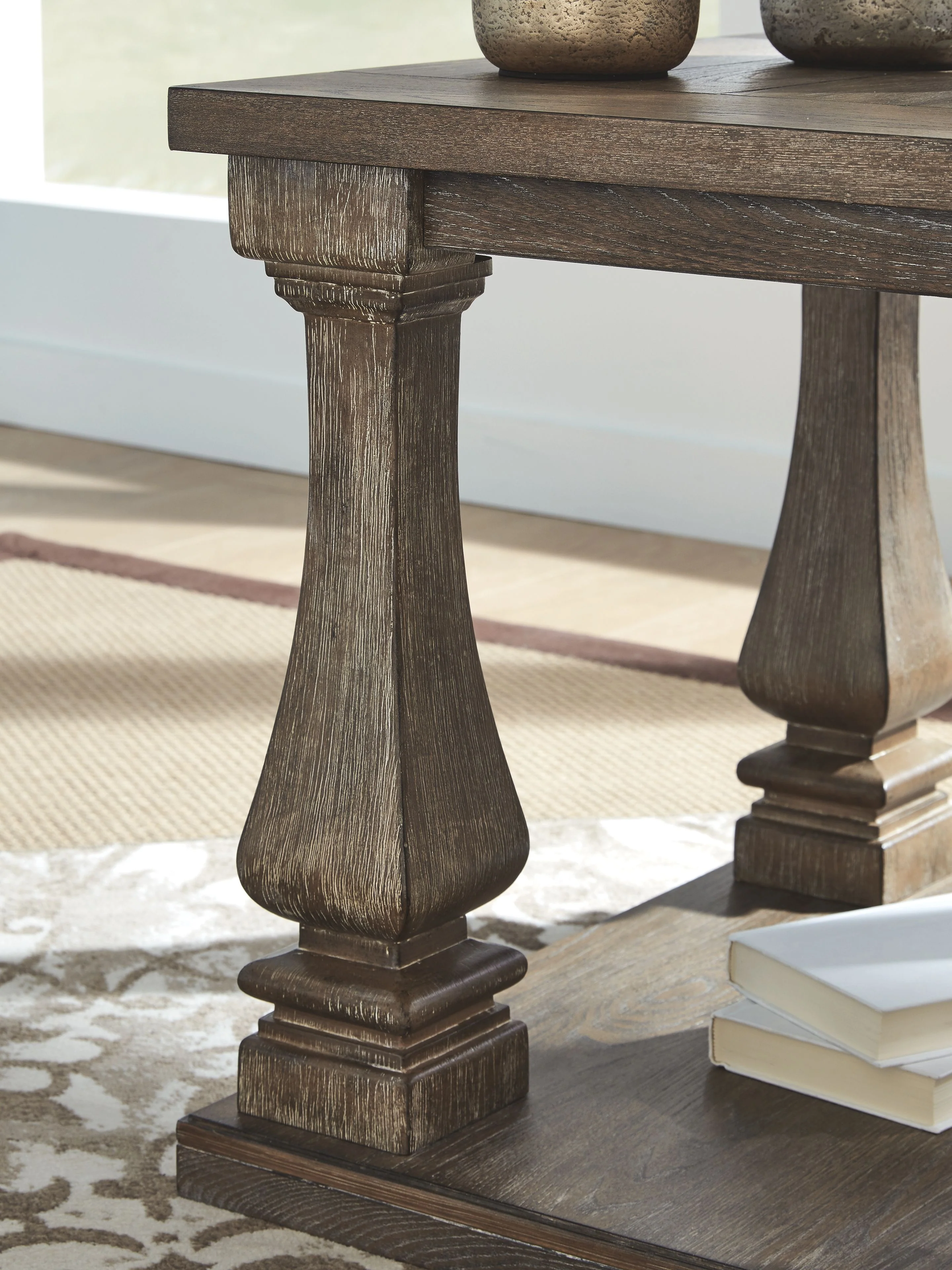 Johnelle - Rectangular End Table - Gray