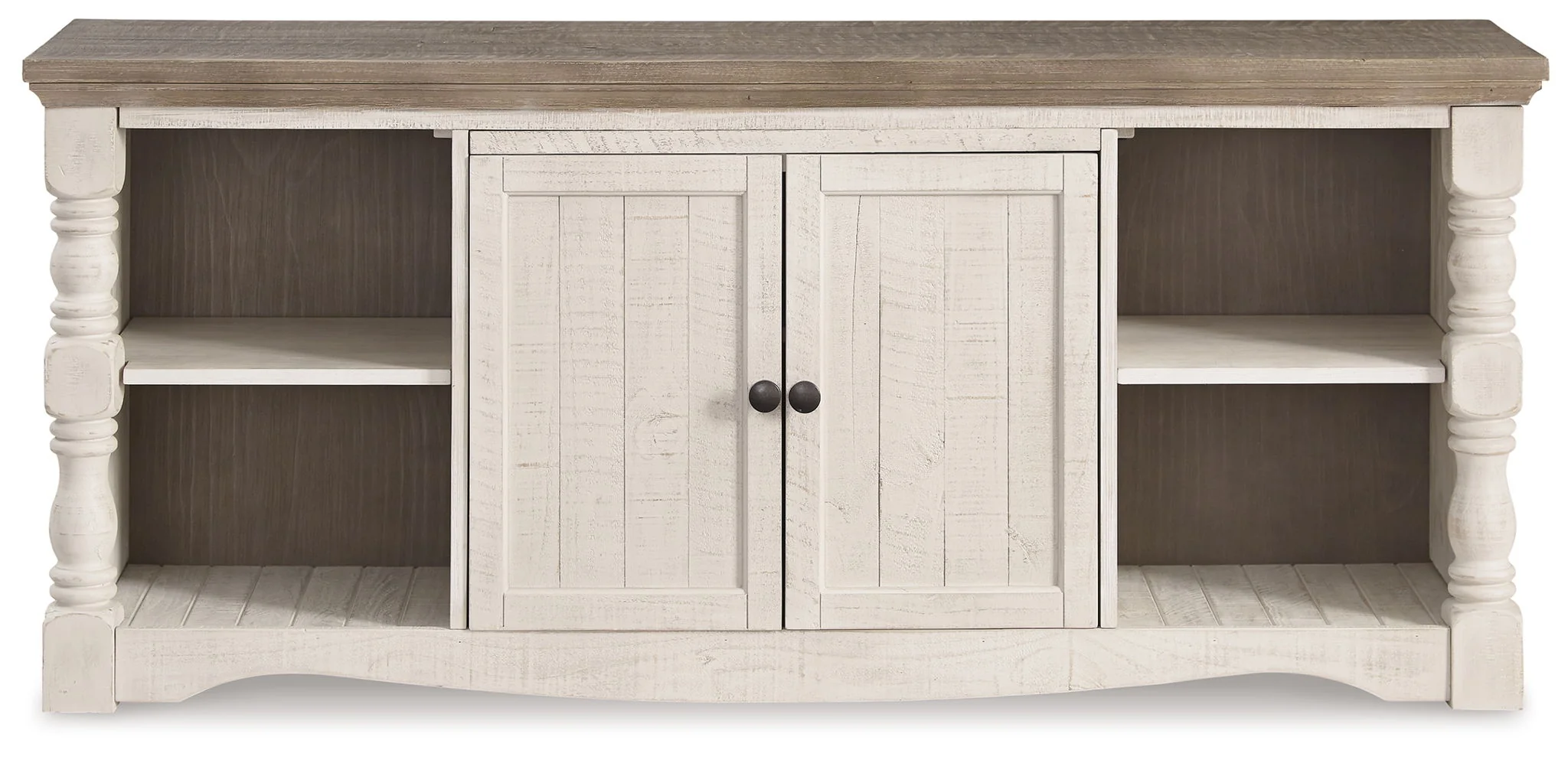 Havalance - Extra Large TV Stand - 2 Doors - Brown / Beige