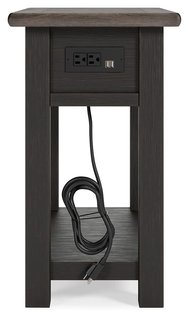 8247-tyler-creek-chair-side-end-table-black-gray-8.webp Tyler Creek - Chair Side End Table - Black / Gray