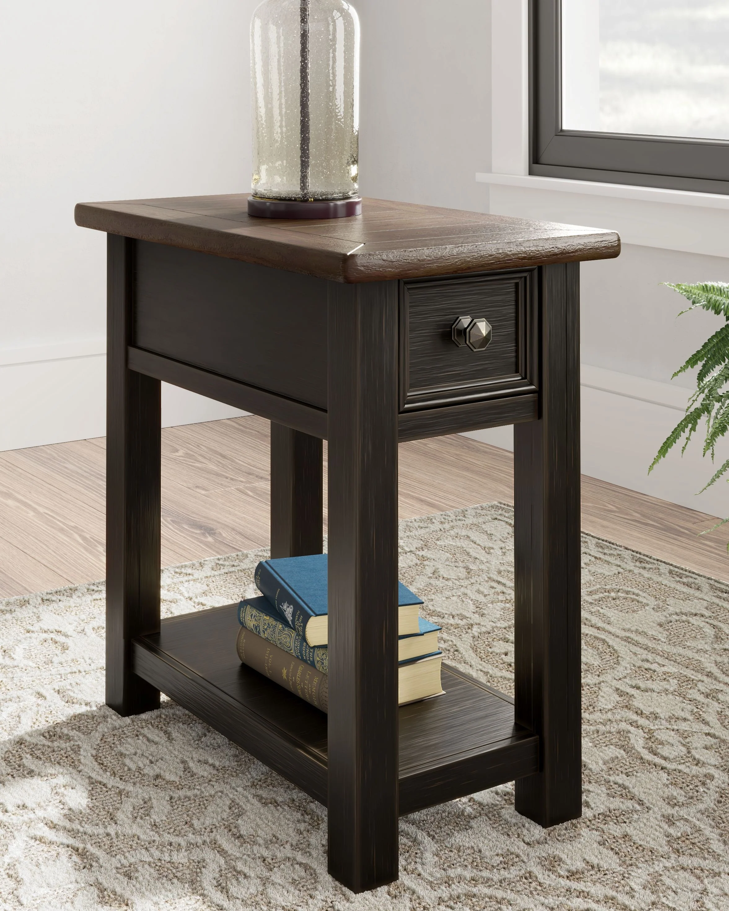 8247-tyler-creek-chair-side-end-table-black-gray-9.webp Tyler Creek - Chair Side End Table - Black / Gray