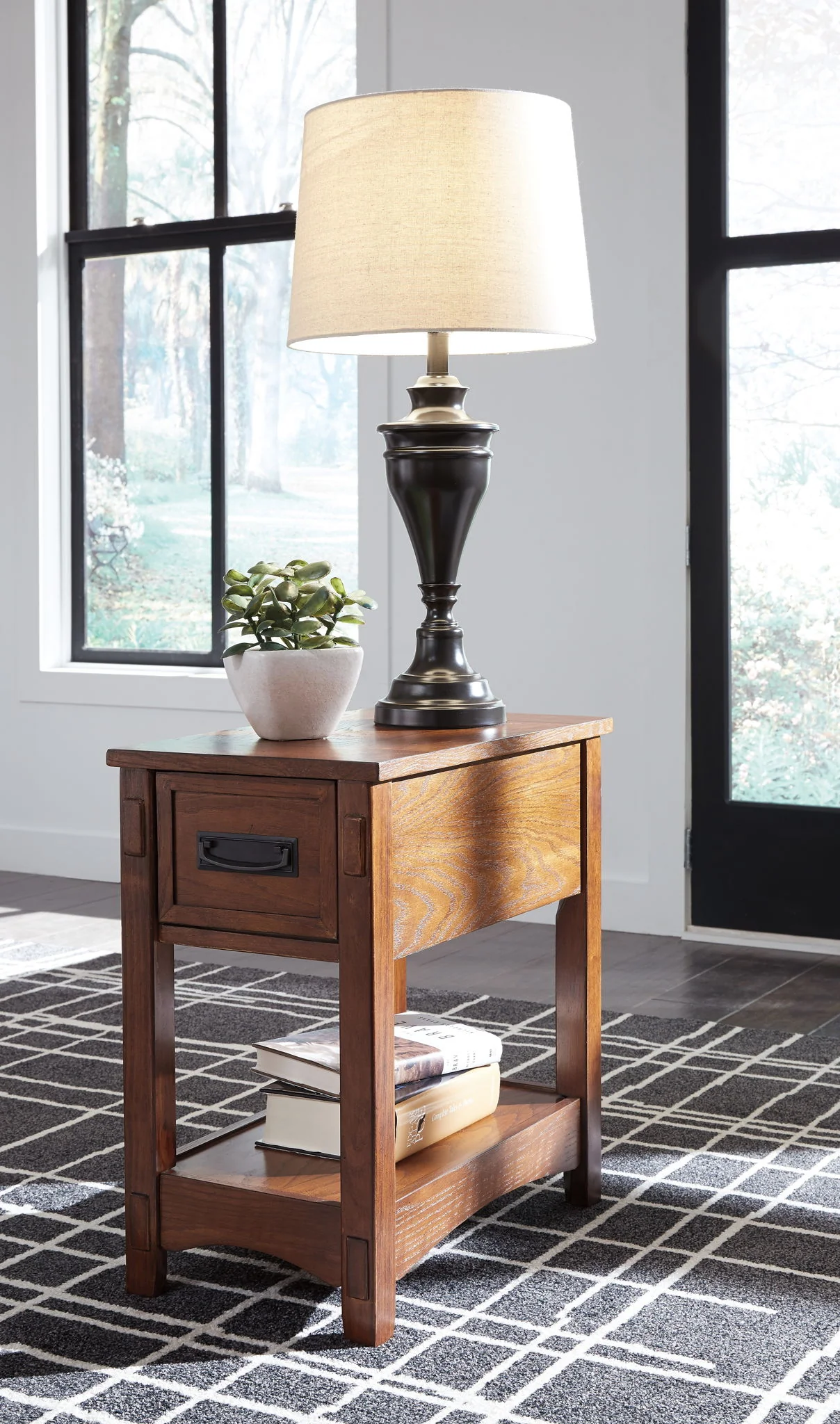 8249-breegin-chair-side-end-table-1-drawer-brown-3.webp Breegin - Chair Side End Table - 1 Drawer - Brown
