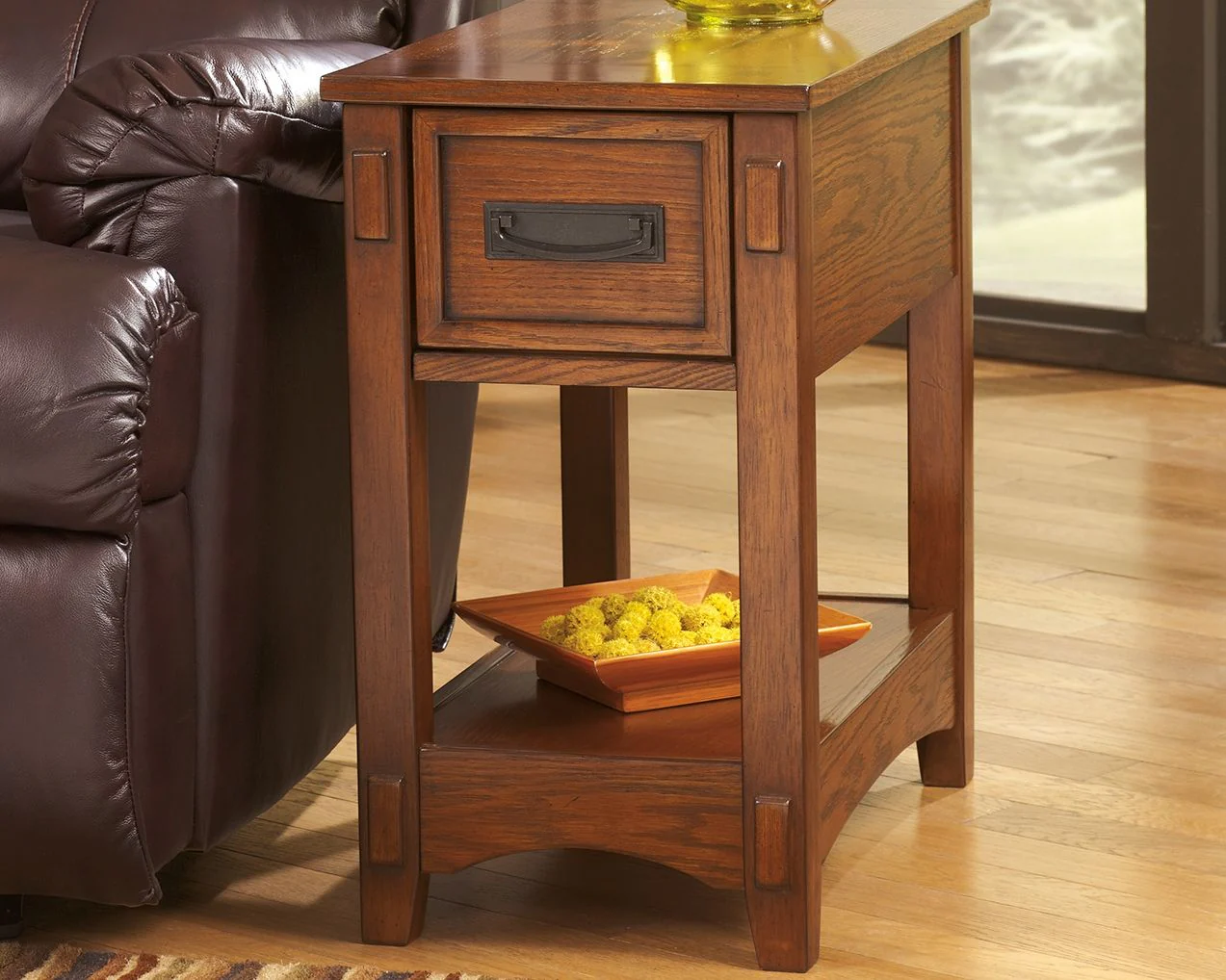 8249-breegin-chair-side-end-table-1-drawer-brown-5.webp Breegin - Chair Side End Table - 1 Drawer - Brown