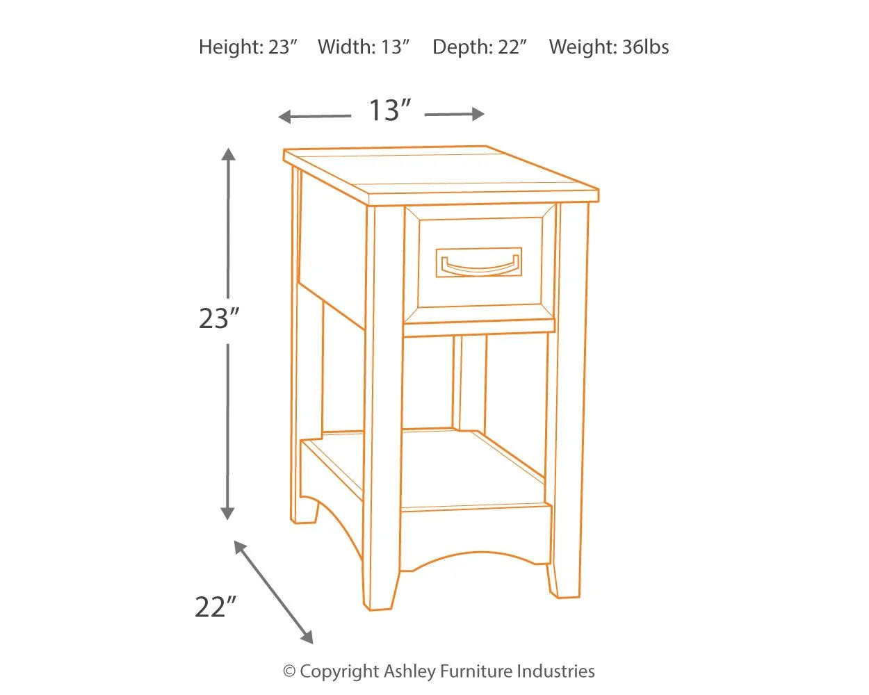 8249-breegin-chair-side-end-table-1-drawer-brown-7.webp Breegin - Chair Side End Table - 1 Drawer - Brown