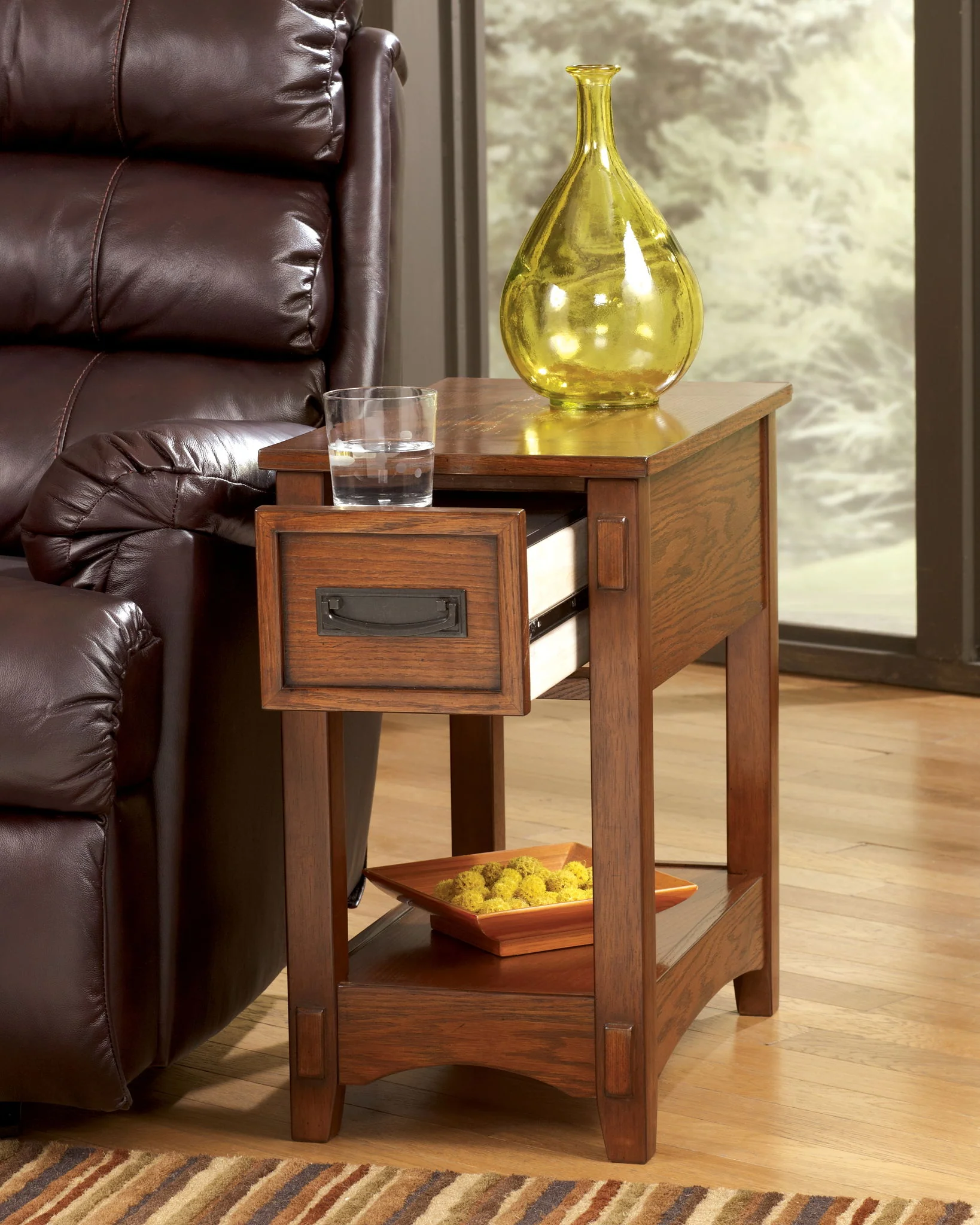 8249-breegin-chair-side-end-table-1-drawer-brown-8.webp Breegin - Chair Side End Table - 1 Drawer - Brown
