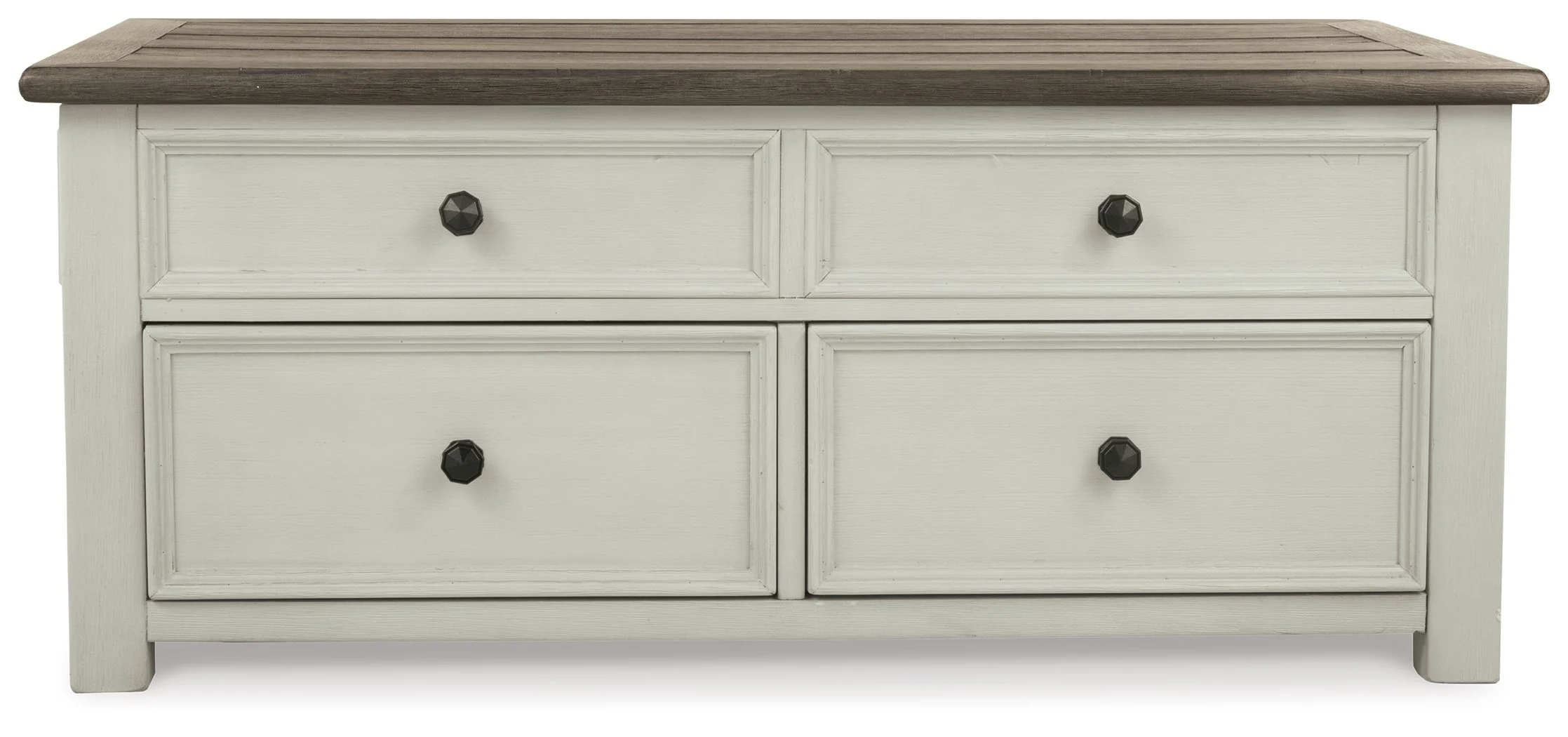 Bolanburg - Lift Top Cocktail Table - White / Brown / Beige