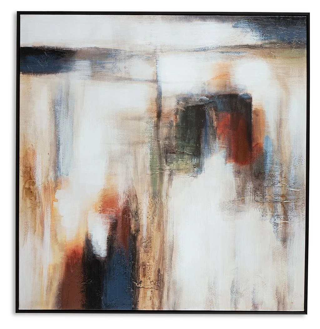 Pigeonford - Wall Art - White / Teal / Gold