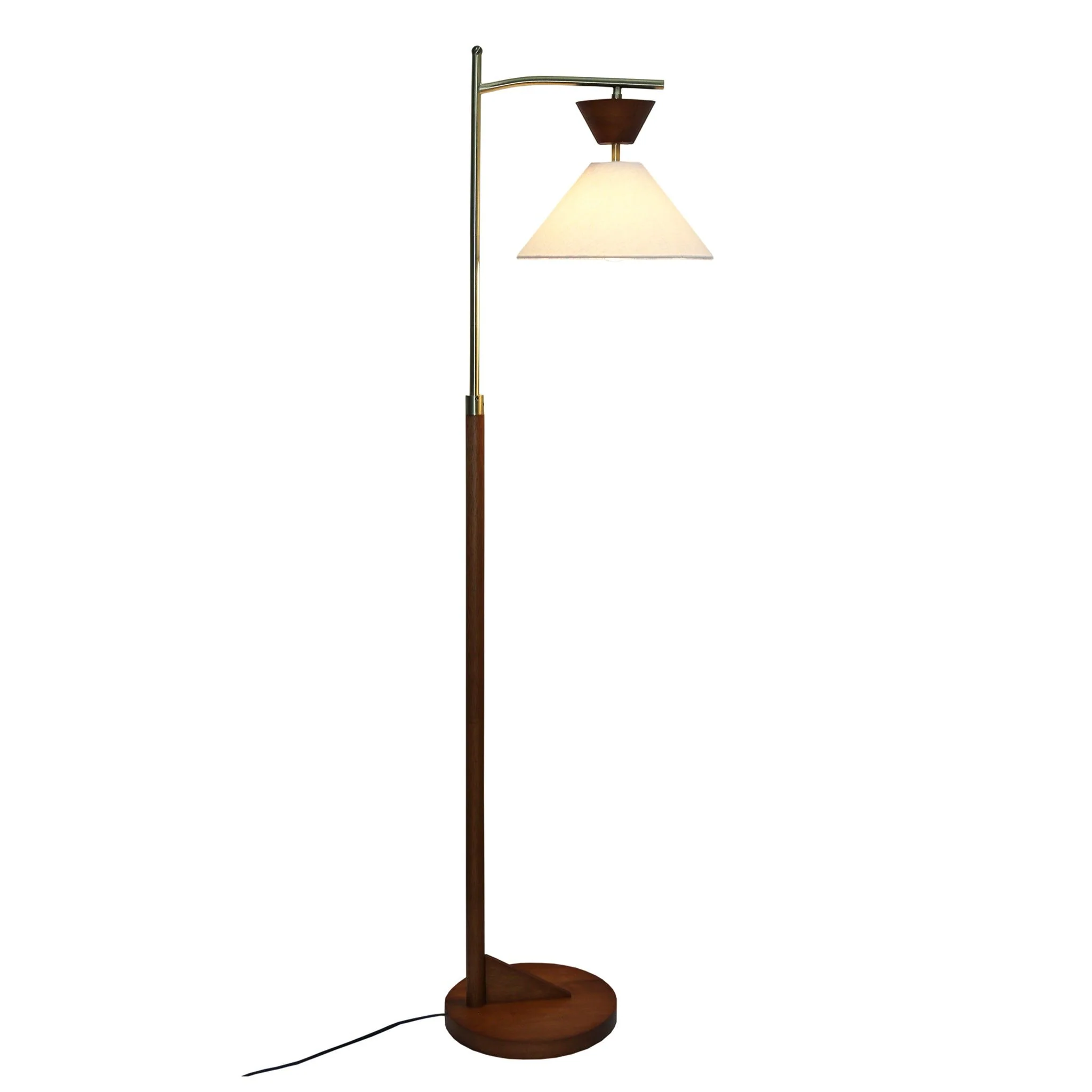 Floor Lamp, Standing Light For Living Room - Brown