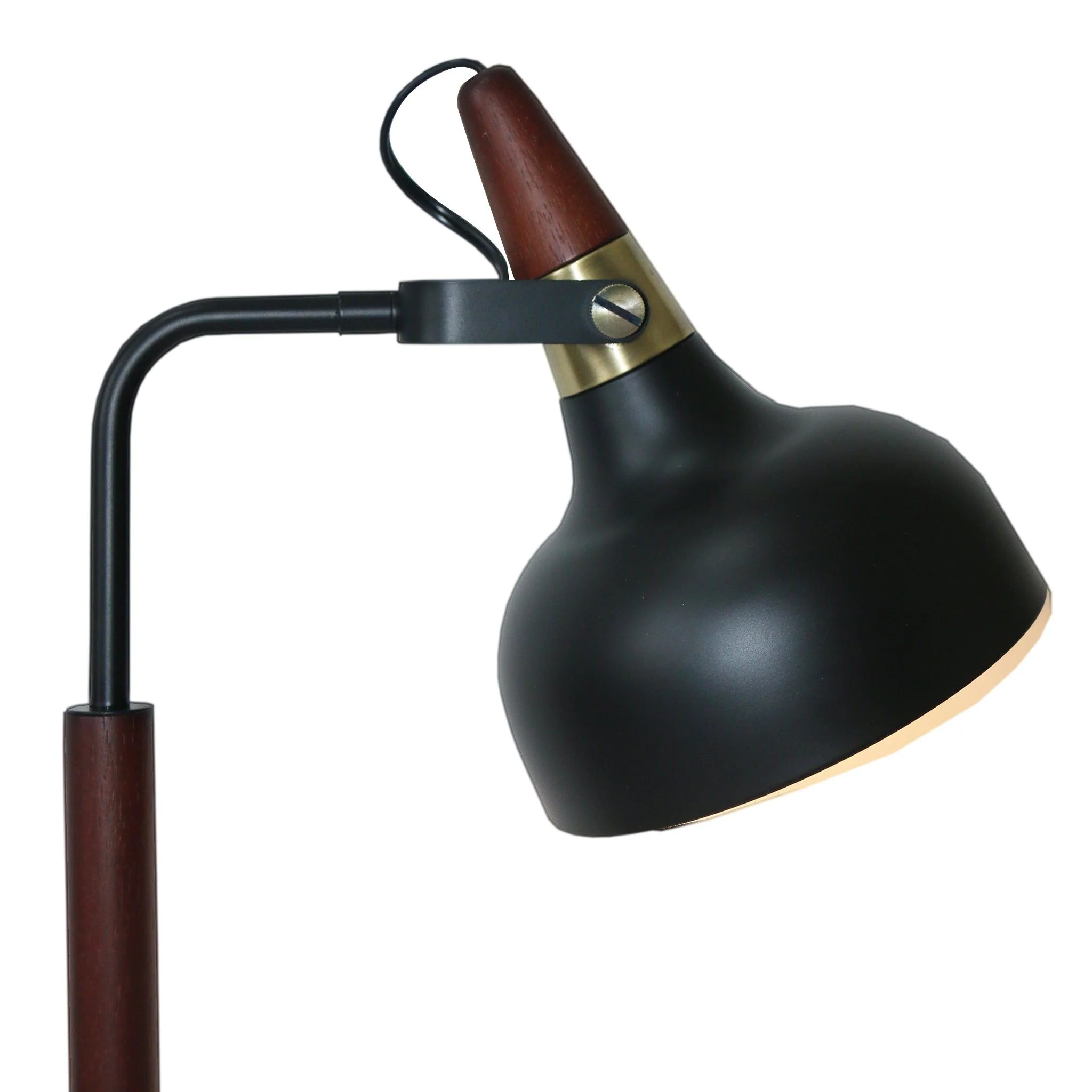 Glowlite - Table Lamp With Cone Shade - Black