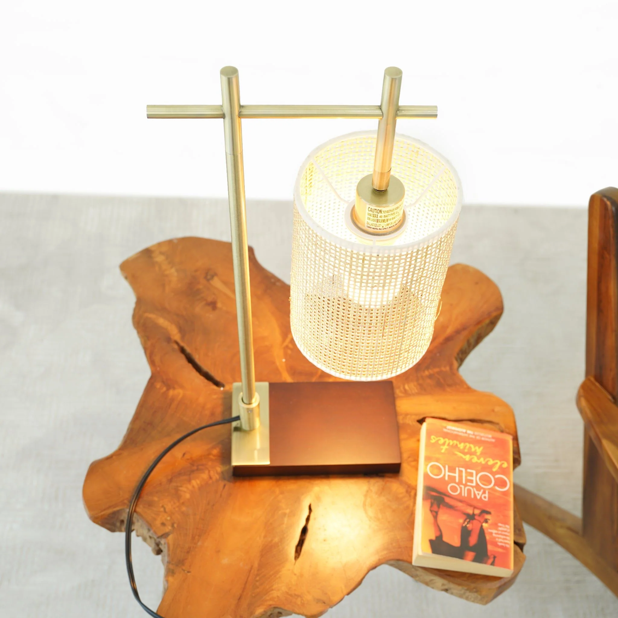 8272-bedroom-table-lamp-with-lampshade-bronze-2.webp Bedroom Table Lamp With Lampshade - Bronze