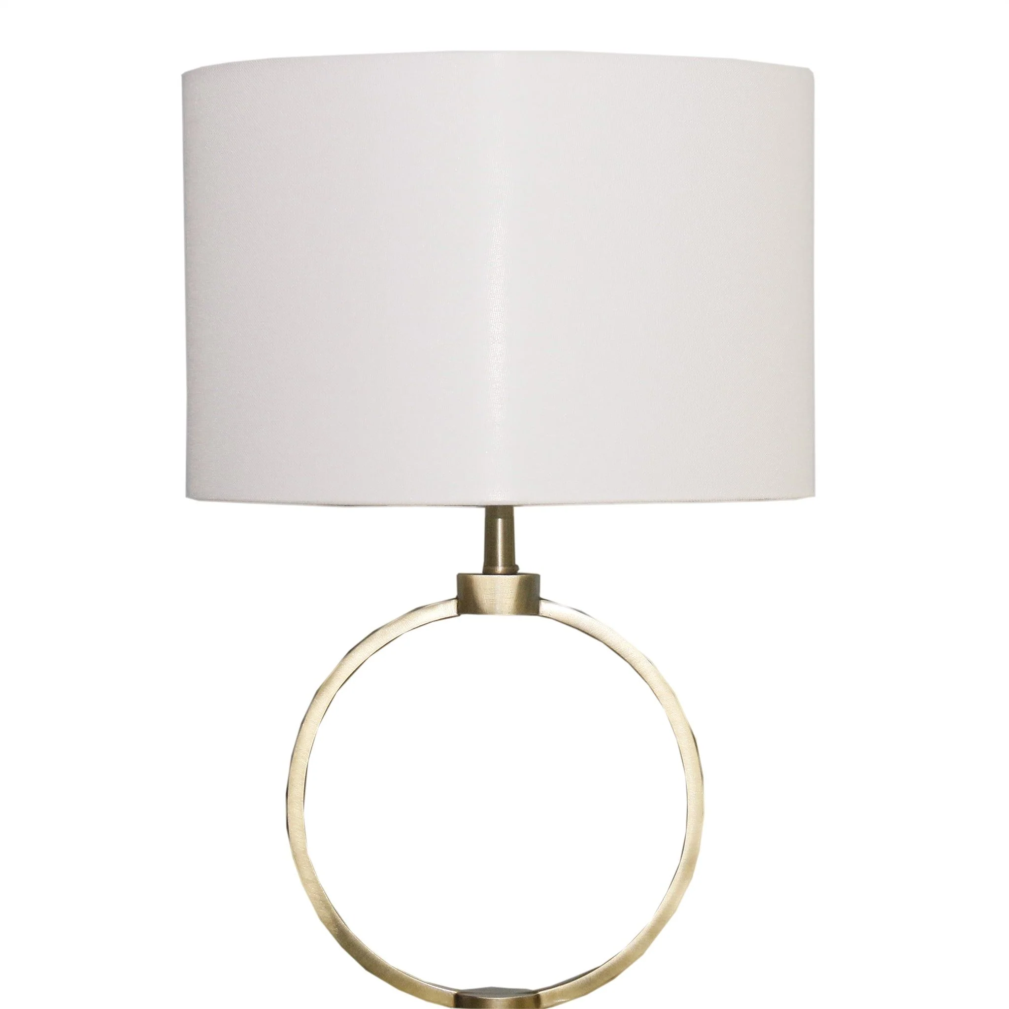 Bedroom Table Lamp With Circular Design - White