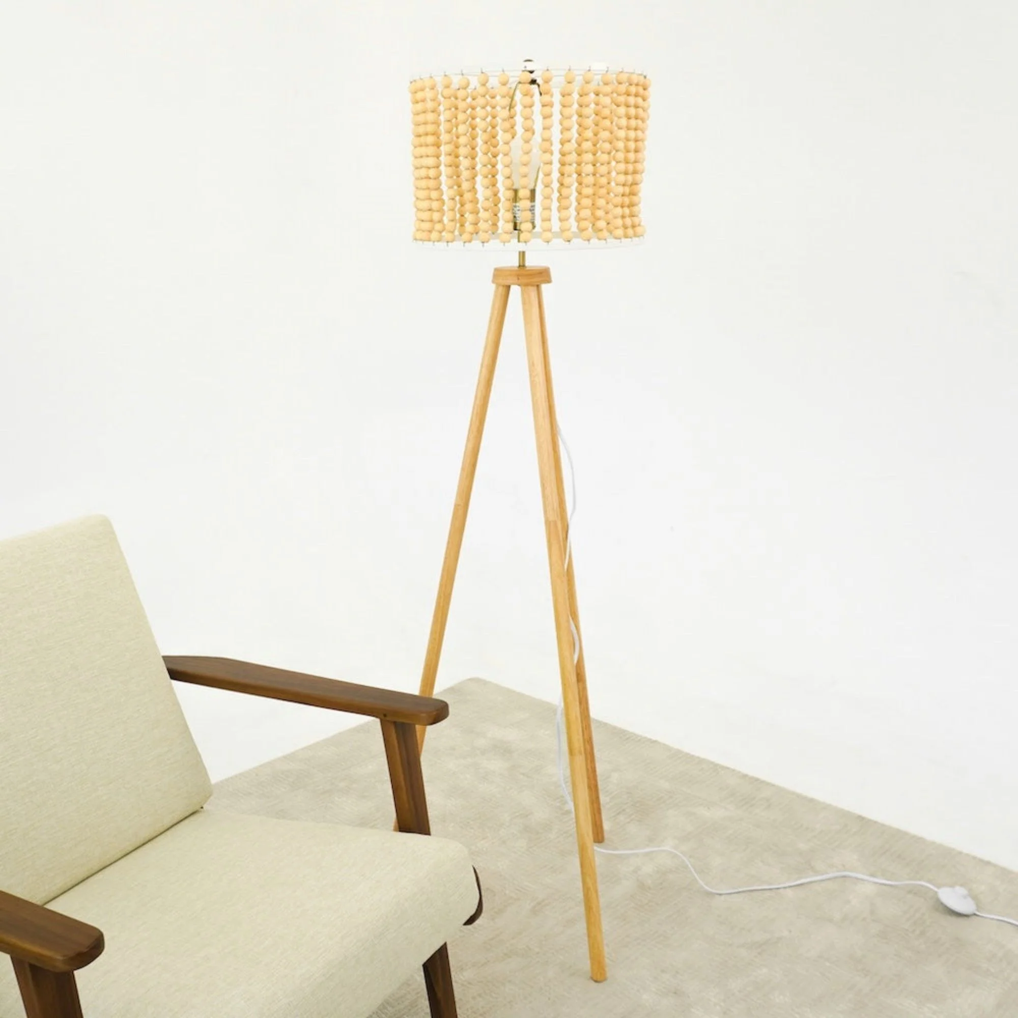 Brillo - 3 Legged Floor Lamp - Brown