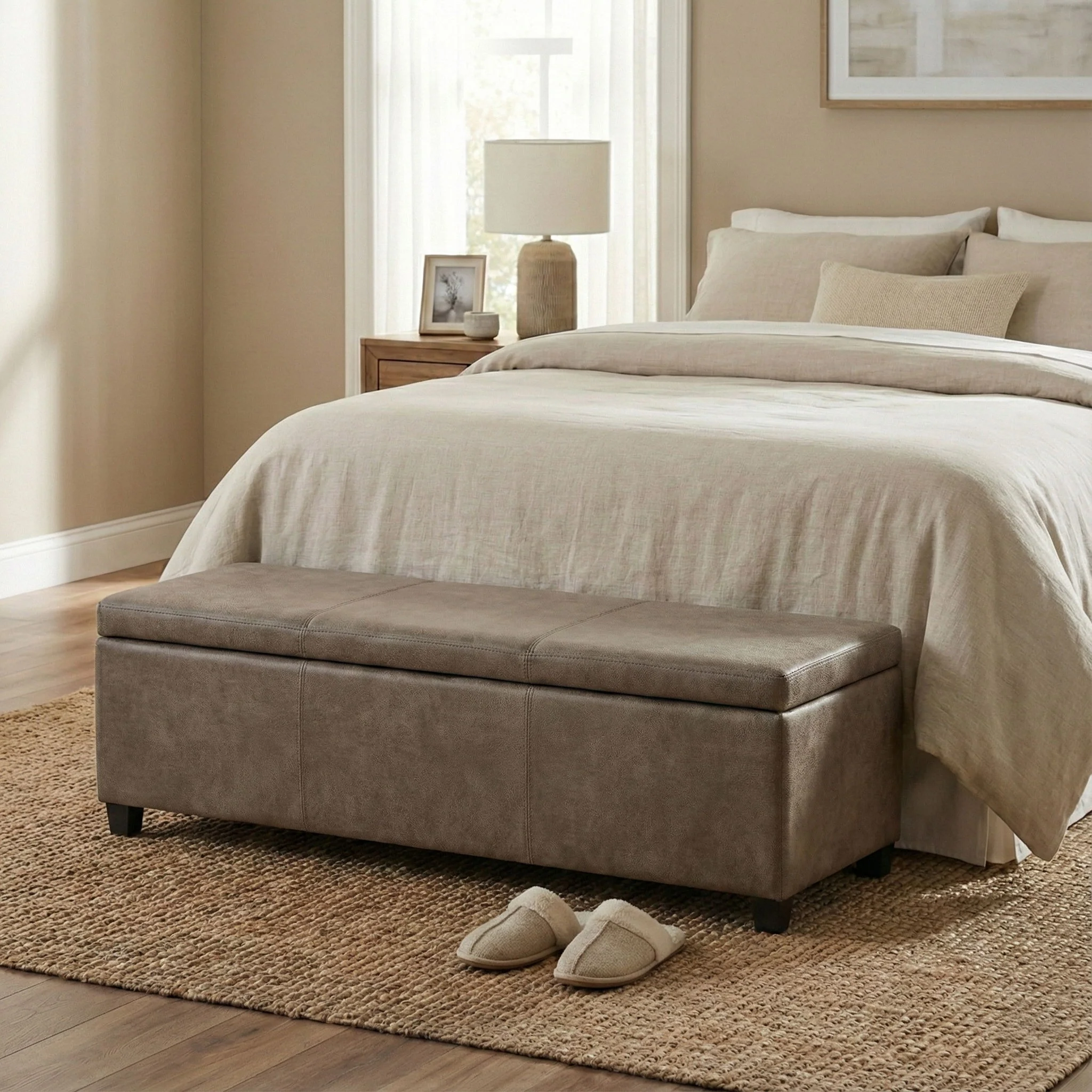 Avalon - Contemporary Storage Ottoman Bench
