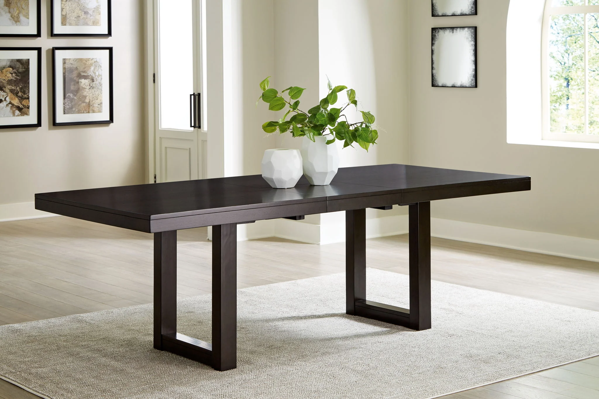 8324-neymorton-7-pc.-rectangular-extension-table-6-side-chairs-dark-grayish-brown-2.webp Neymorton - 7 Pc. - Rectangular Extension Table, 6 Side Chairs - Dark Grayish Brown